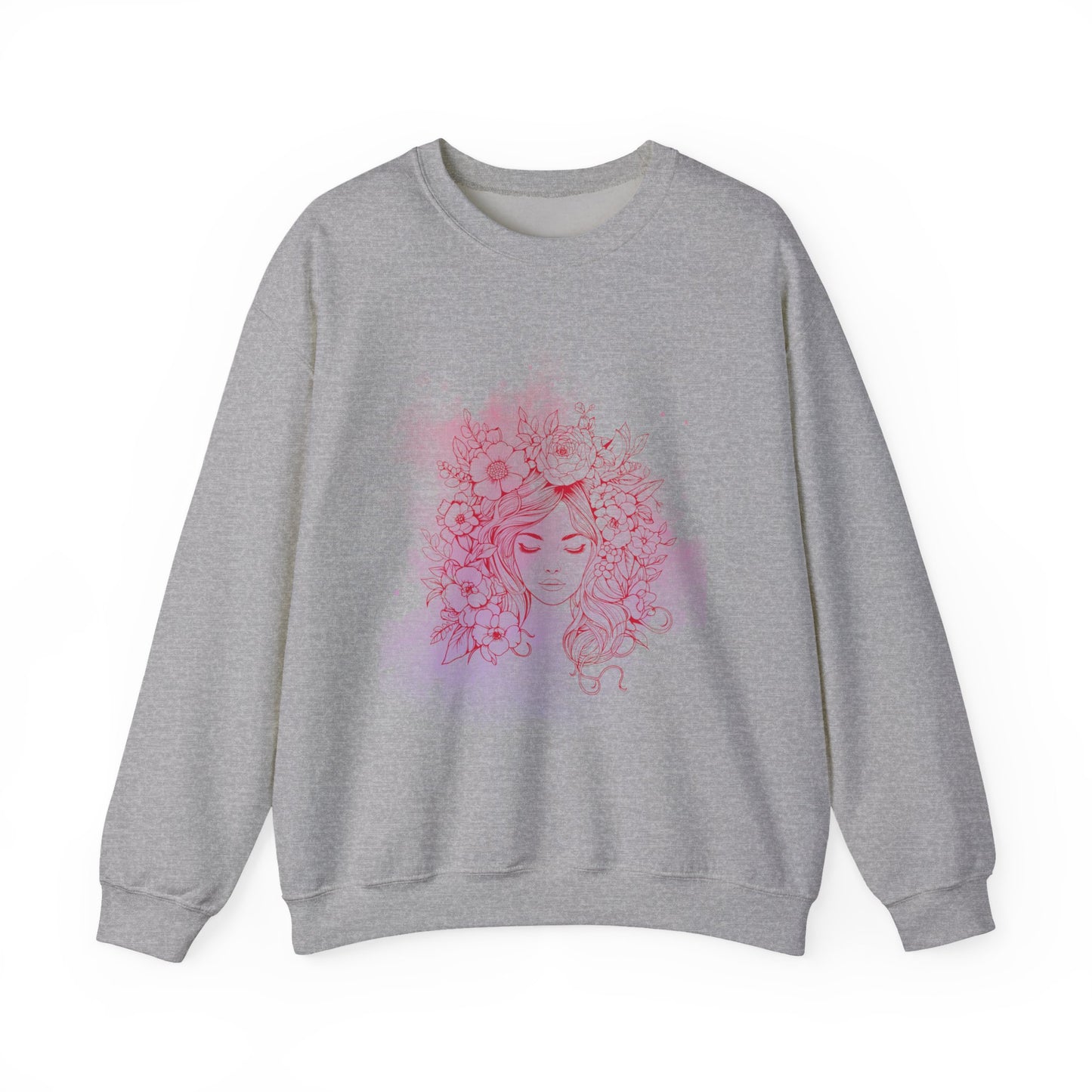 Floral Dreamer Crewneck Sweatshirt | Unisex Cozy Top, Stylish Gift, Fall Fashion, Floral Art, Everyday Comfort