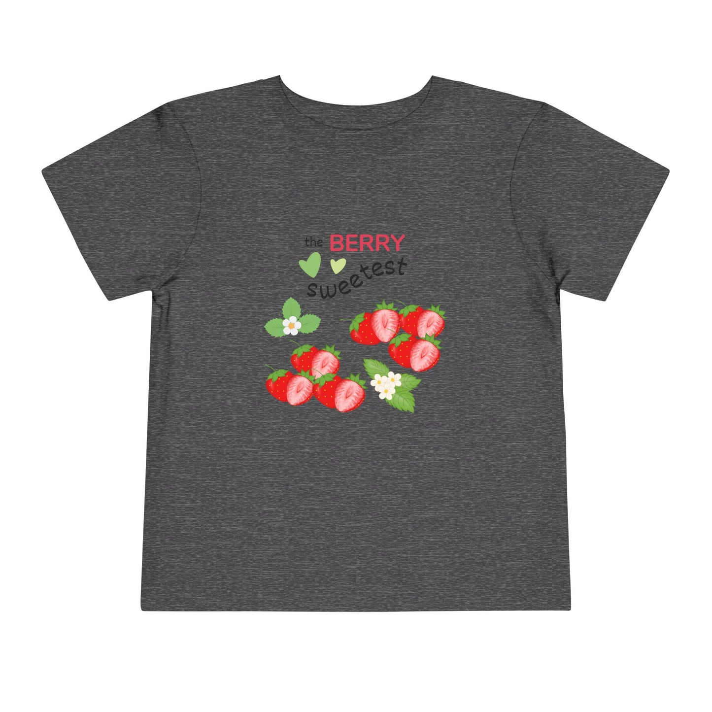 Toddler Berry Sweetest Tee, Cute Kids T-Shirt, Strawberry Design Shirt, Summer Apparel, Birthday Gift, Toddler Clothing