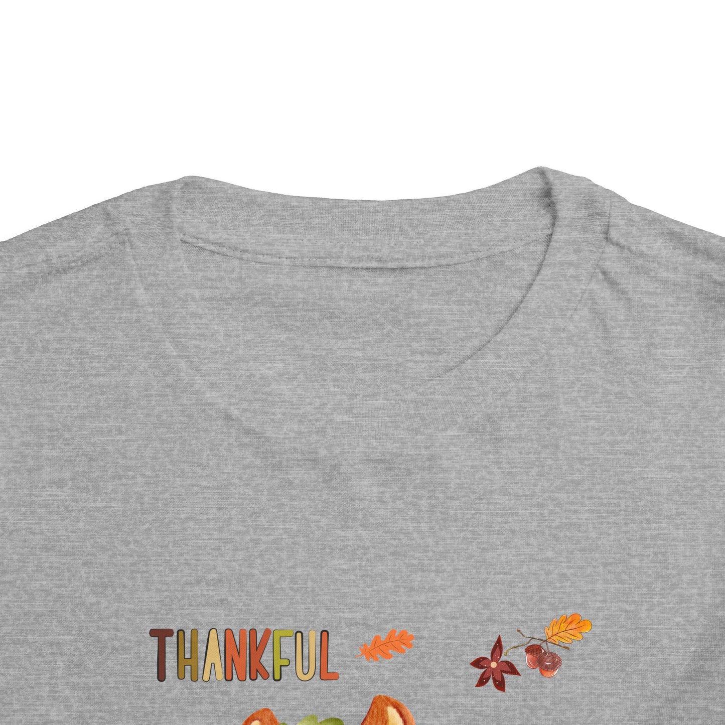 Toddler Short Sleeve Tee - Thankful Squirrel Design, Kids Fall T-Shirt, Thanksgiving Gift, Cute Toddler Apparel, Autumn Outfit