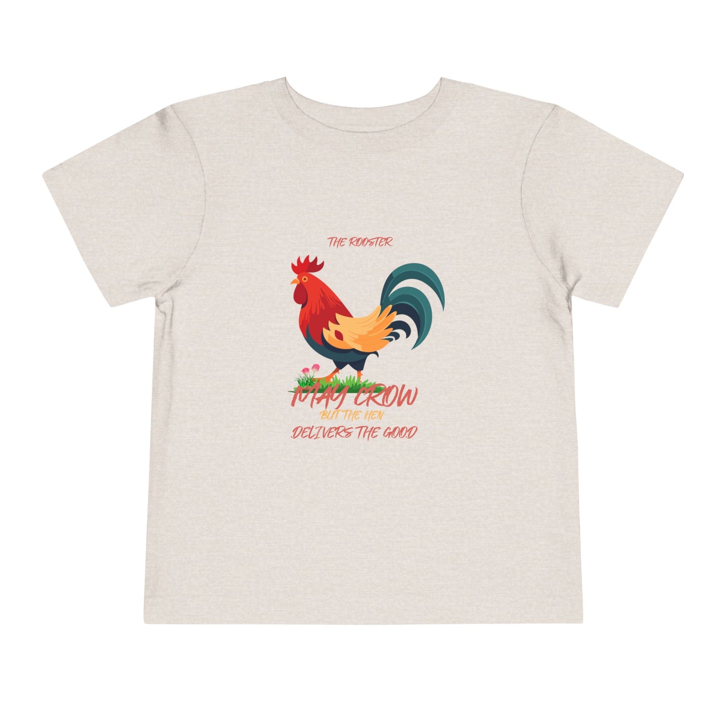 Colorful Rooster Toddler Tee - Perfect for Farm Lovers, Playdates, Birthday Gifts, Cute Casual Wear, Summer Outfits