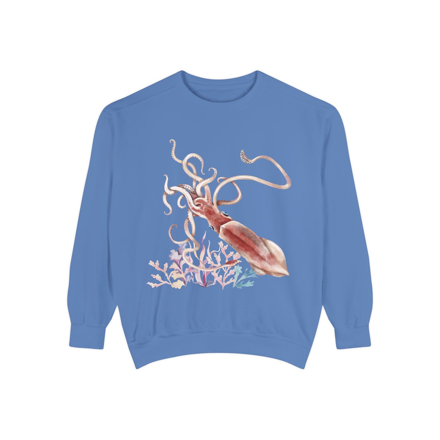 Squid dance of tentacles and translucence Unisex Garment-Dyed Sweatshirt