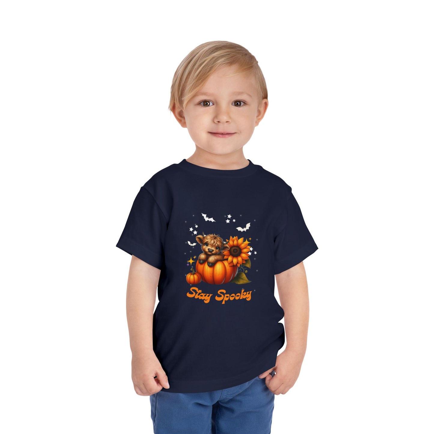 Toddler Halloween T-Shirt, Cute Pumpkin Tee, Stay Spooky Shirt, Toddler Fall Apparel, Kids Halloween Costume
