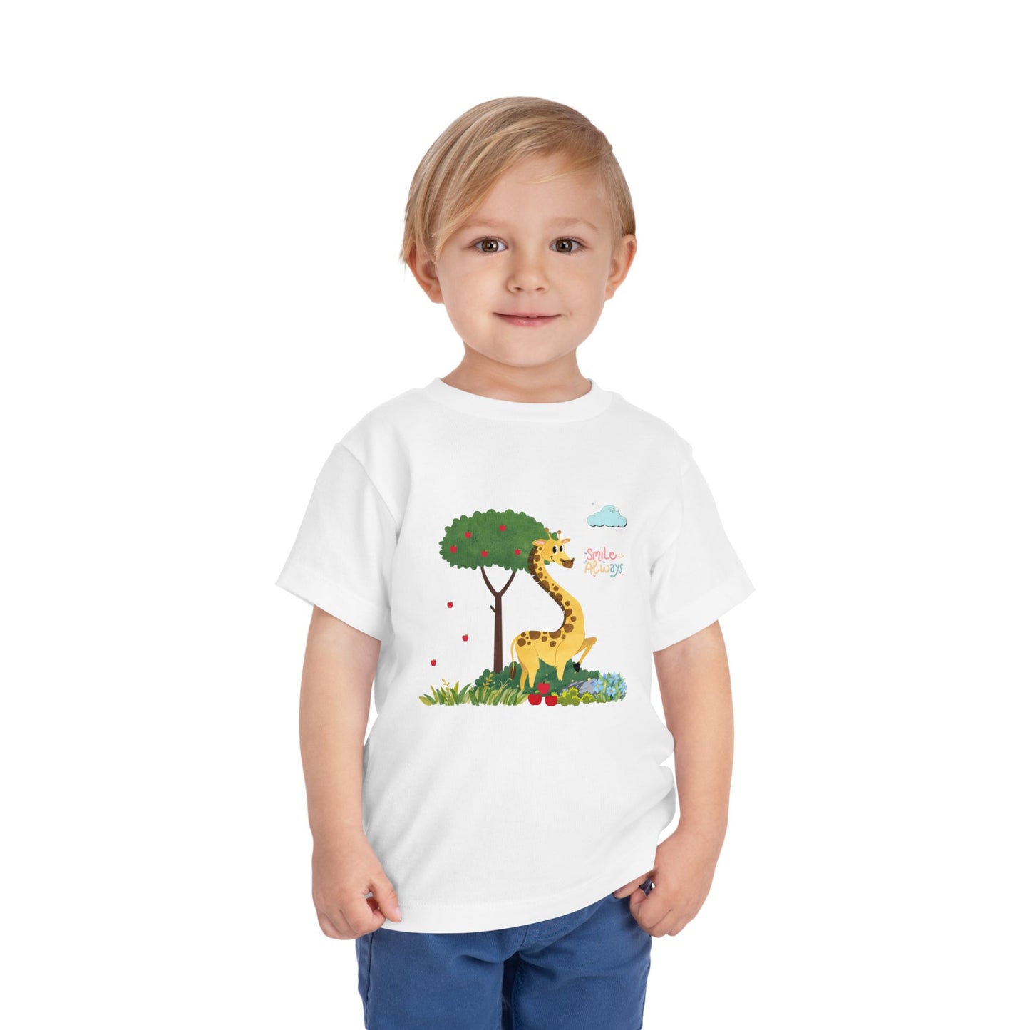 Adorable Toddler Giraffe Tee, Cute Kids Shirt, Playful Summer Top, Toddler Gift, Nature-Themed Children’s Apparel
