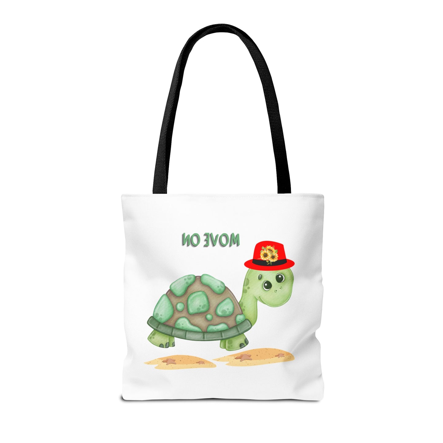 Turtle with a sunflower hat Tote Bag