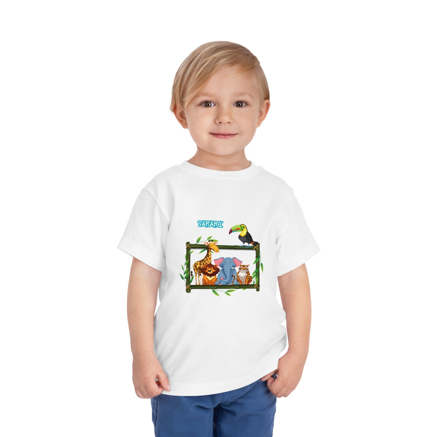 Safari Animal Toddler T-Shirt, Cute Animal Tee, Kids Safari Shirt, Birthday Gift for Kids, Summer Outfit, Playtime Apparel