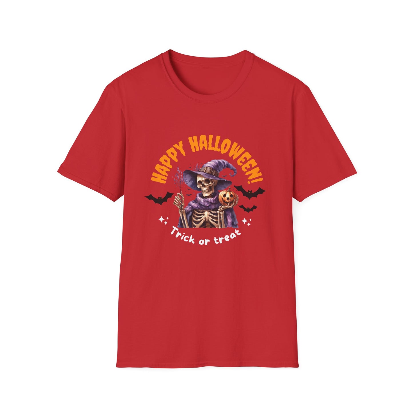 Halloween Skeleton Unisex T-Shirt, Spooky Graphic Tee, Fall Fashion, Party Wear, Halloween Costume, Gift for Friends
