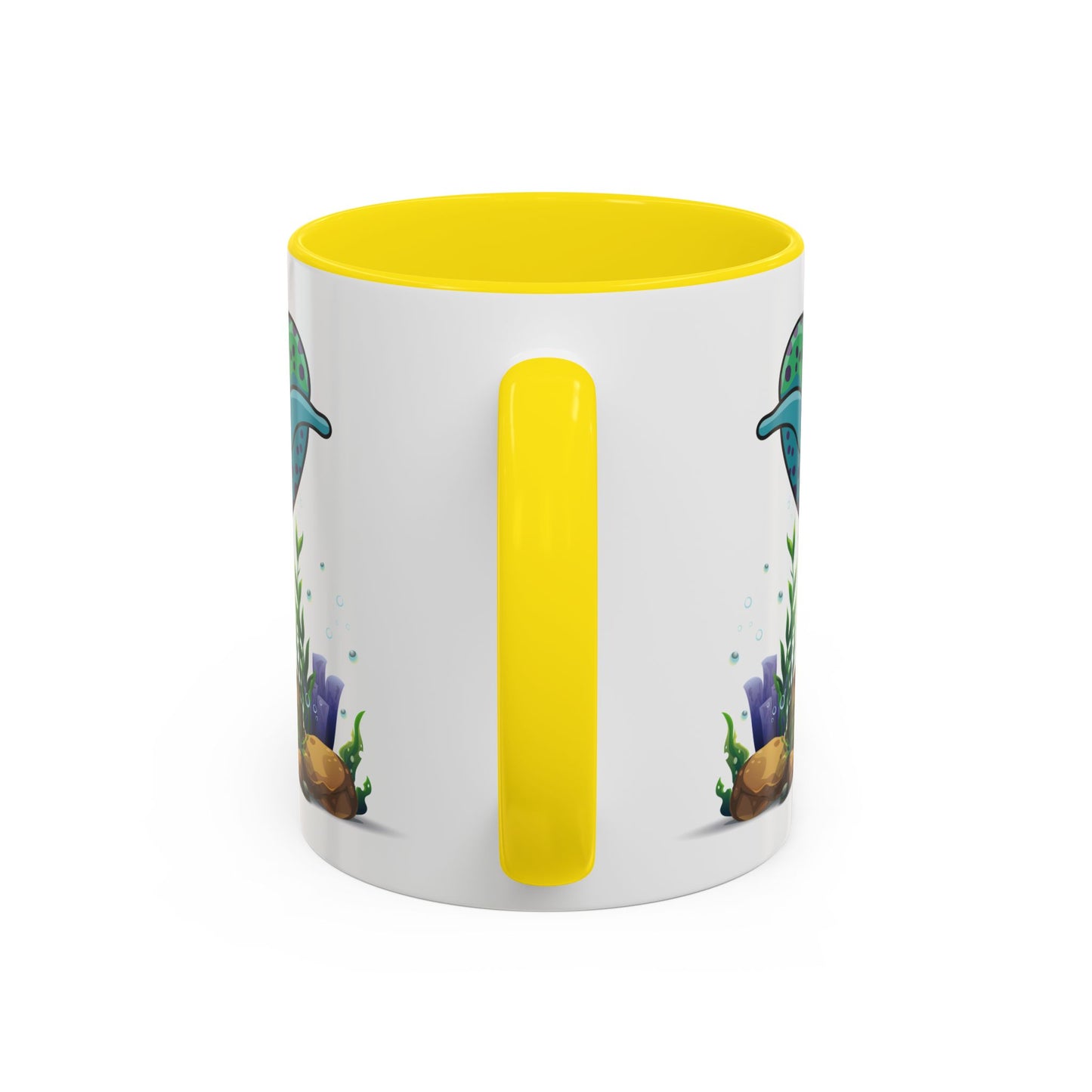 Cute with marine habitat coral and bubbles Coffee Mug