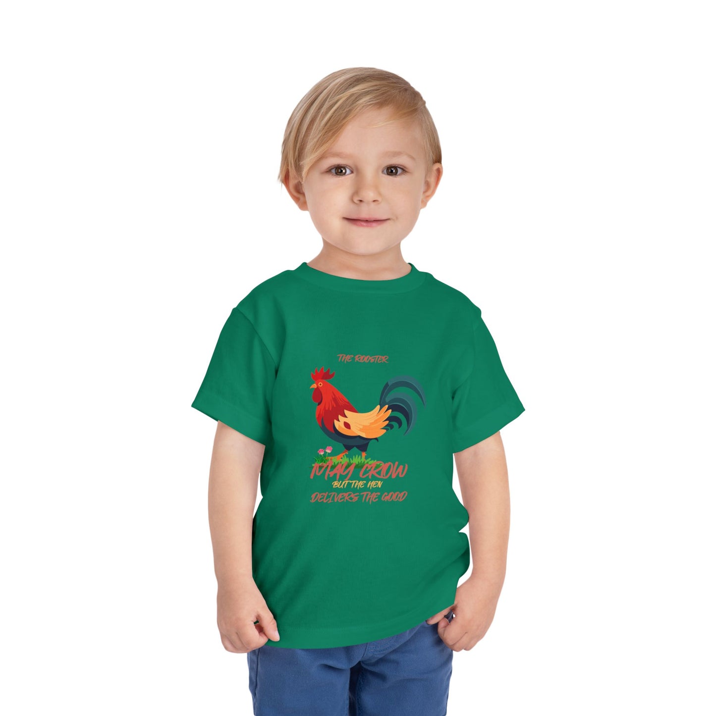Colorful Rooster Toddler Tee - Perfect for Farm Lovers, Playdates, Birthday Gifts, Cute Casual Wear, Summer Outfits