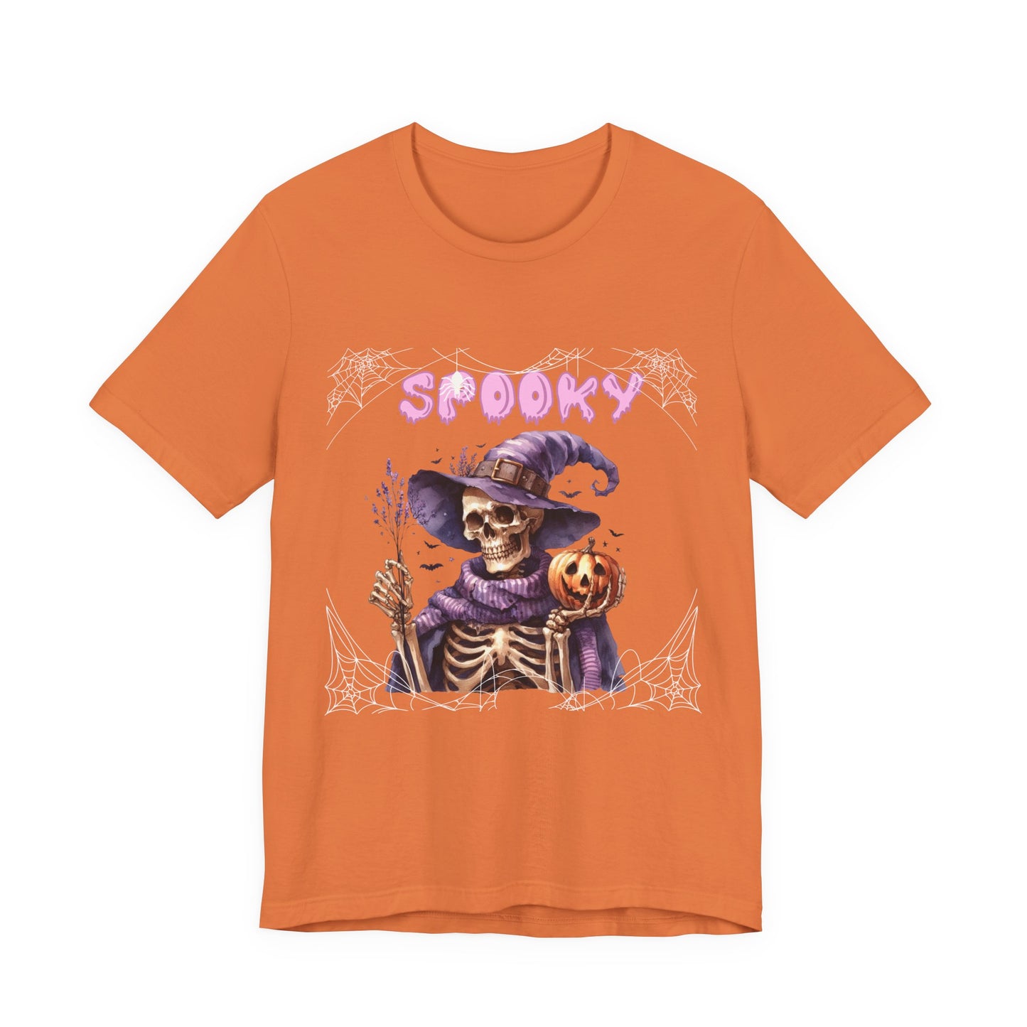 Spooky Skeleton Halloween Tee, Unisex Halloween Shirt, Trick or Treat Apparel, Fall Festivity Clothing, October Celebration Top