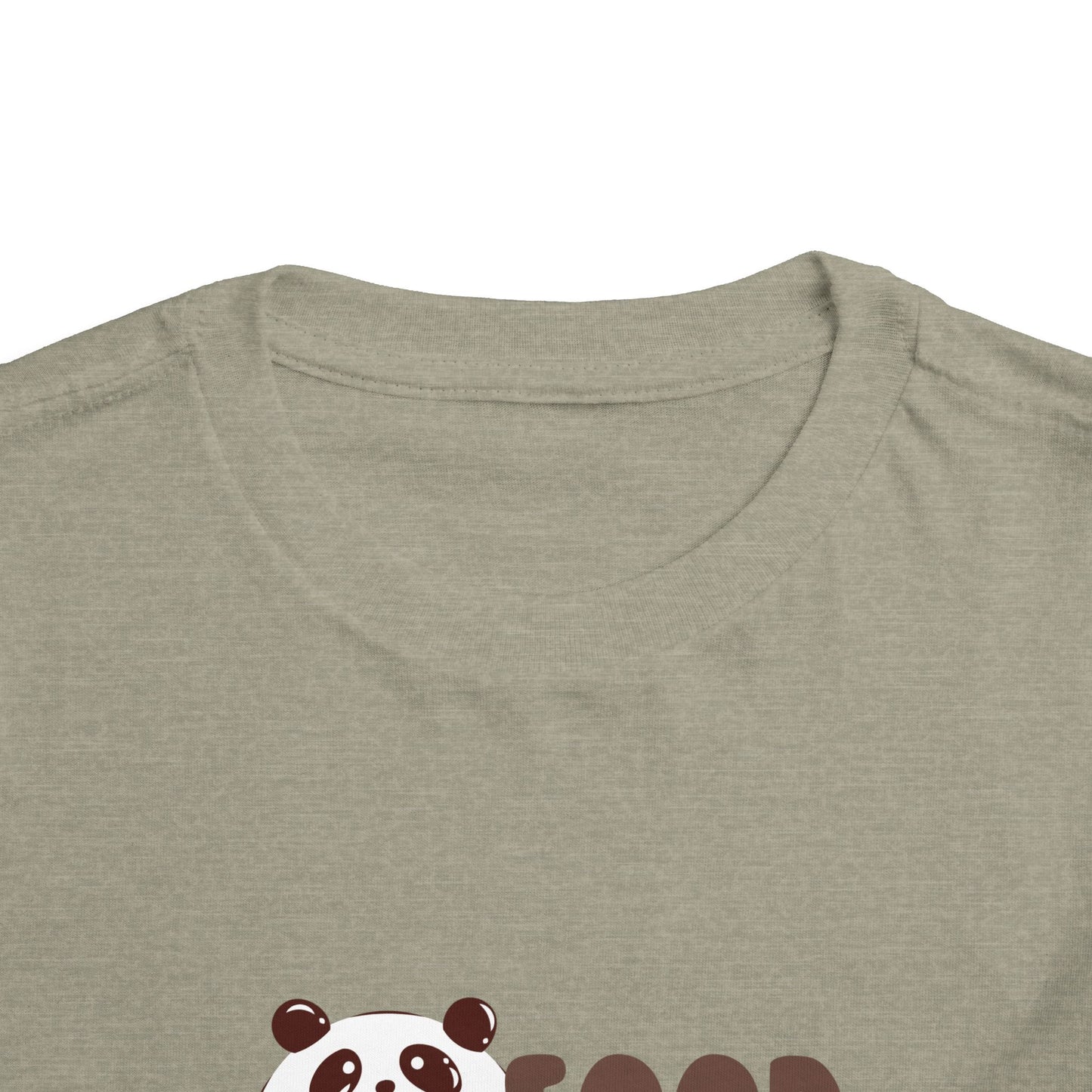 Cute Panda Foodie Toddler Tee, Kids T-Shirt, Animal Lover Gift, Birthday, Playtime, Casual Wear, Summer Outfit