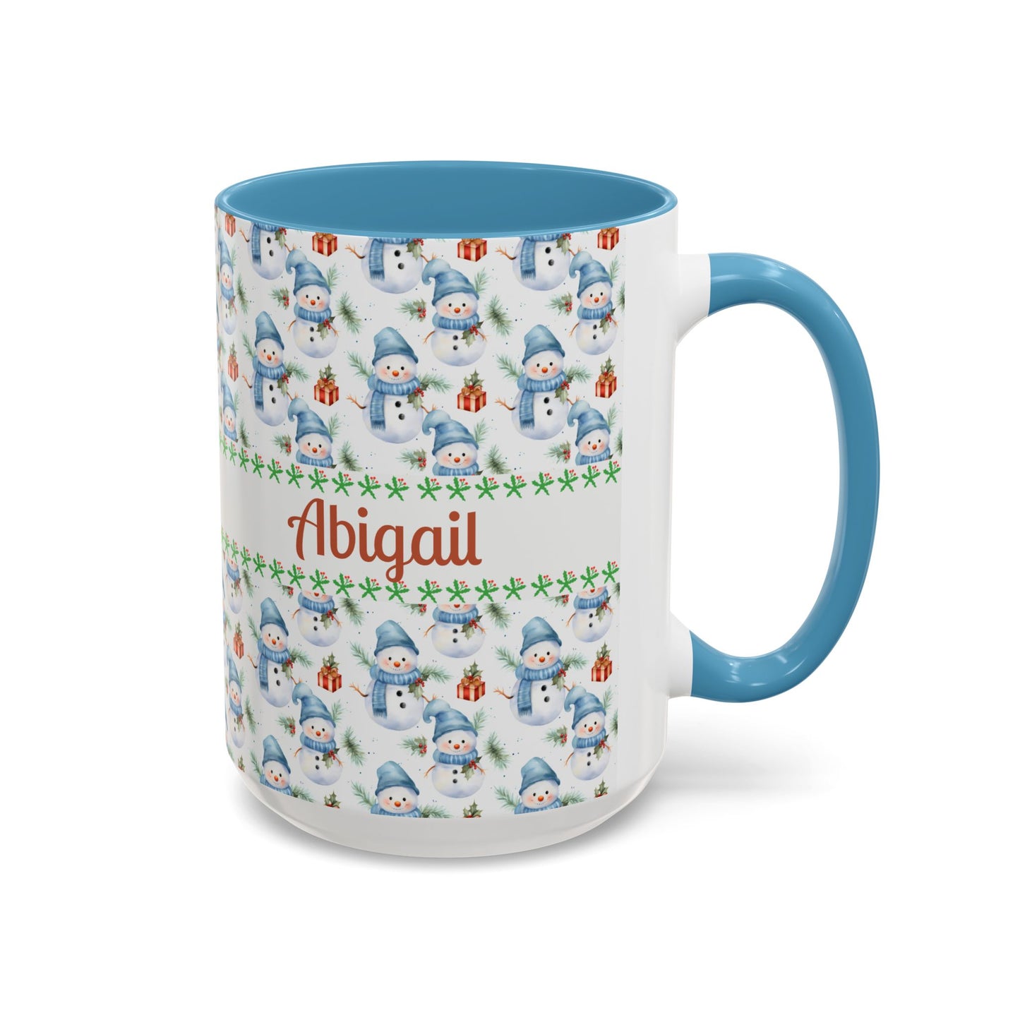Festive Snowman Coffee Mug, Personalized Holiday Mug, Winter Decor, Gift for Her, Cute Coffee Cup