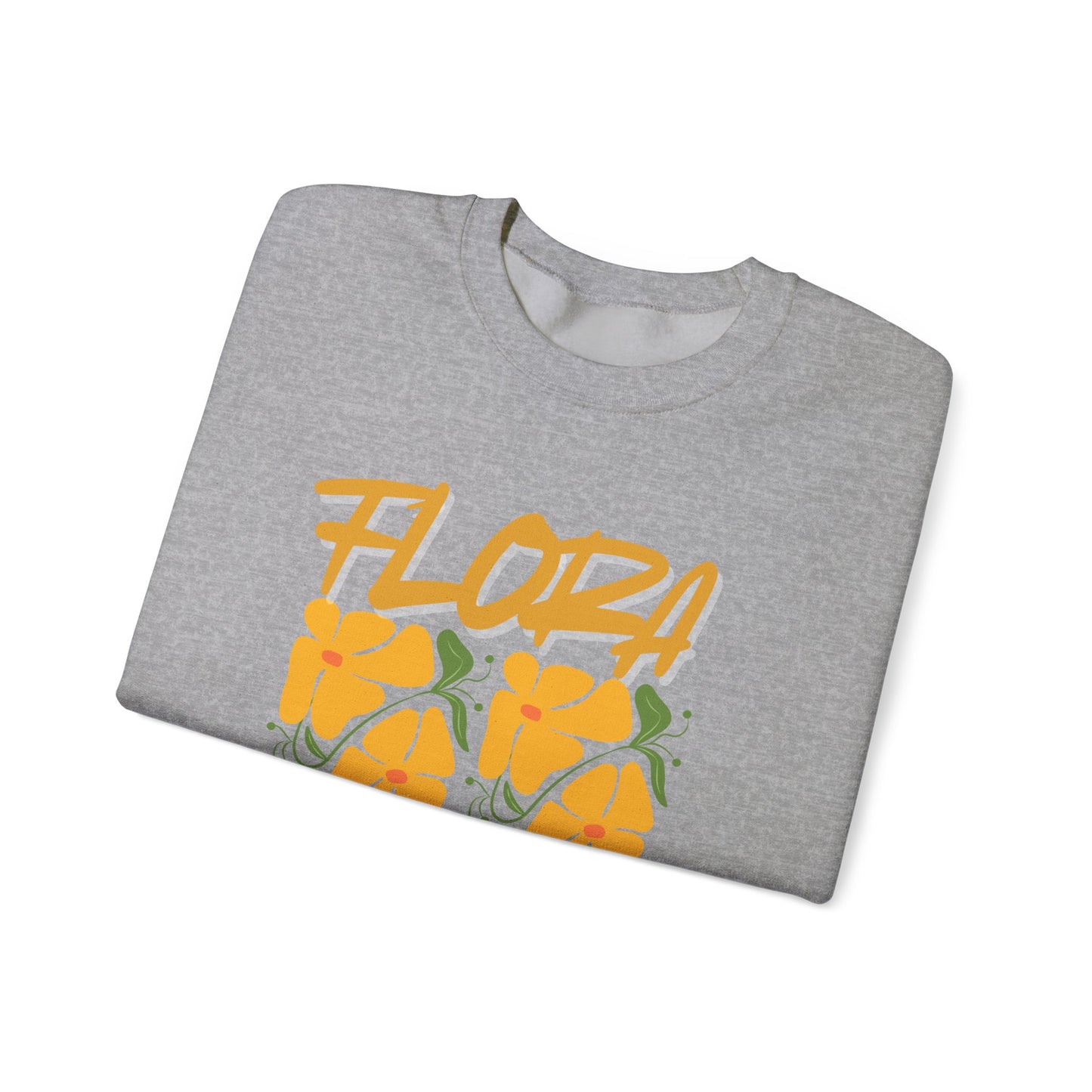 Flora Crewneck Sweatshirt, Floral Sweatshirt, Spring Fashion, Casual Wear, Gifts for Her, Unisex Floral Hoodie