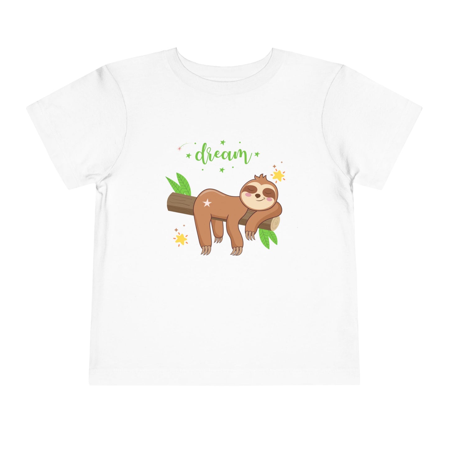 Sloth Dreaming Toddler Tee, Cute Kids' Shirt, Animal Lover Gift, Birthday, Playtime, Sleepy Sloth Tee, Toddler Apparel