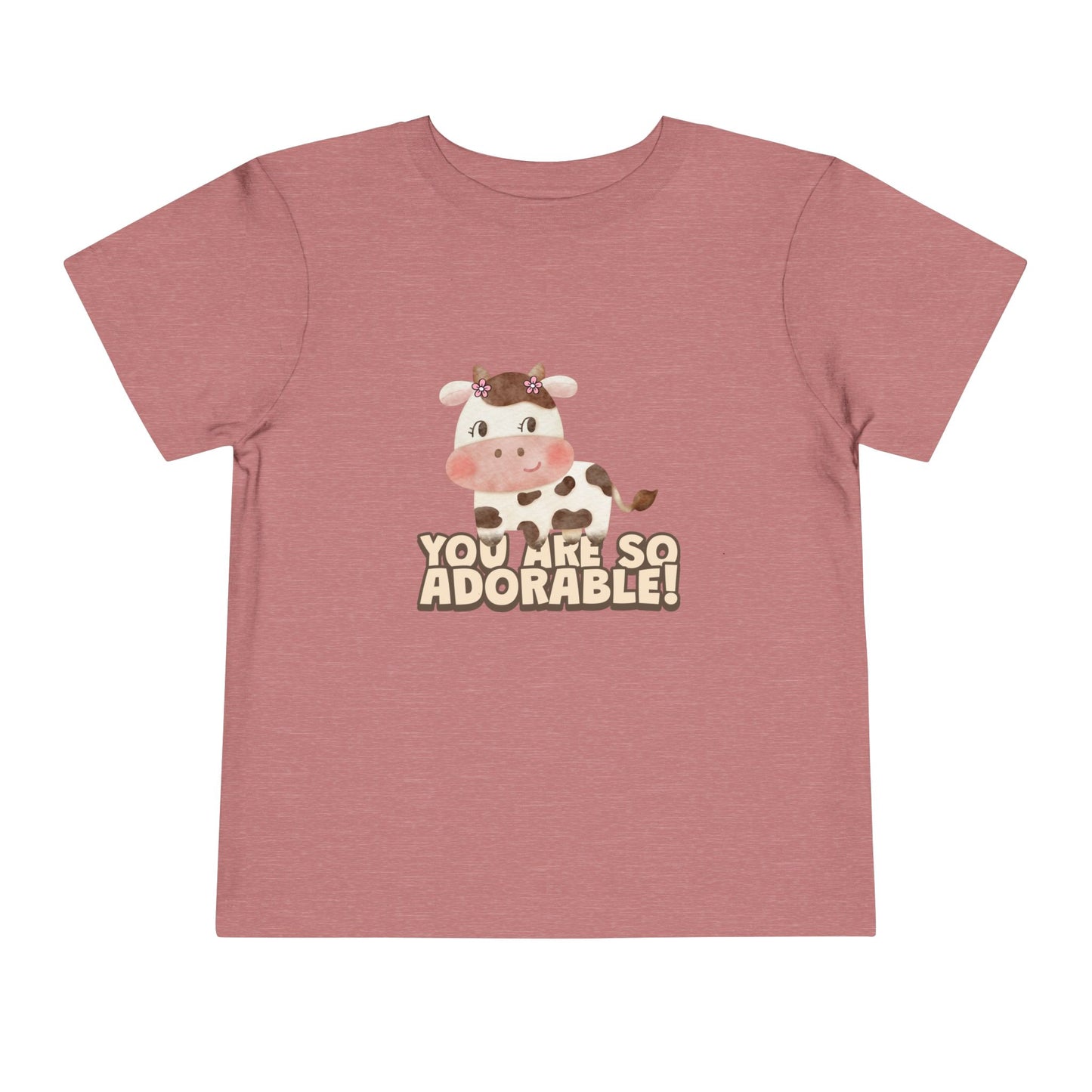 Adorable Cow Toddler Tee, Cute Toddler Shirt, Kids Gift, Baby Birthday Tee, Nursery Outfit, you’re so adorable shirt