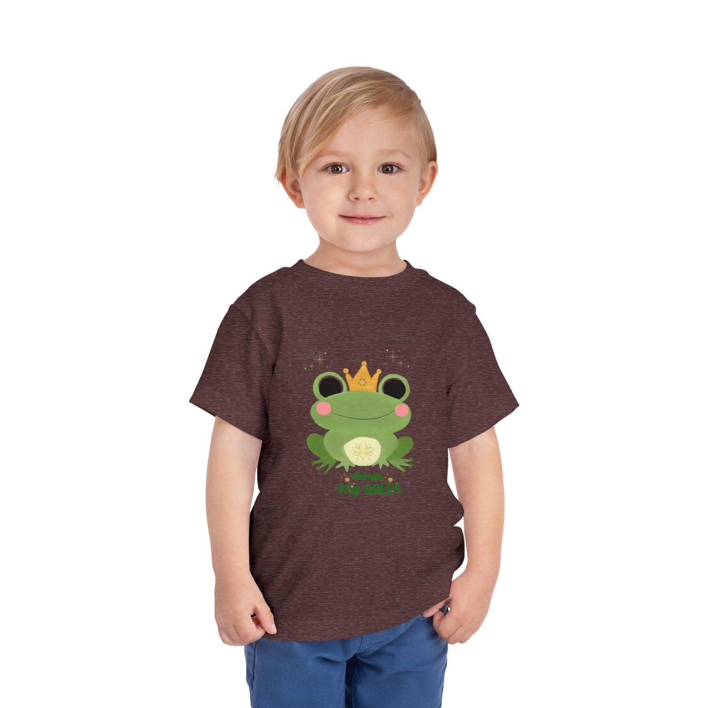 Cute Frog Toddler Tee - Perfect Gift for Birthdays, Playdates, Summer Outings, Baby Showers, Cute Kids Clothing