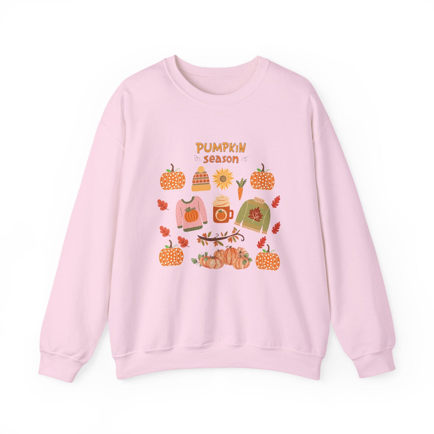 Autumn Vibes Crewneck Sweatshirt, Pumpkin Season Apparel, Cozy Fall Sweater, Unisex Sweatshirt for Thanksgiving, Pumpkin Lover Gift
