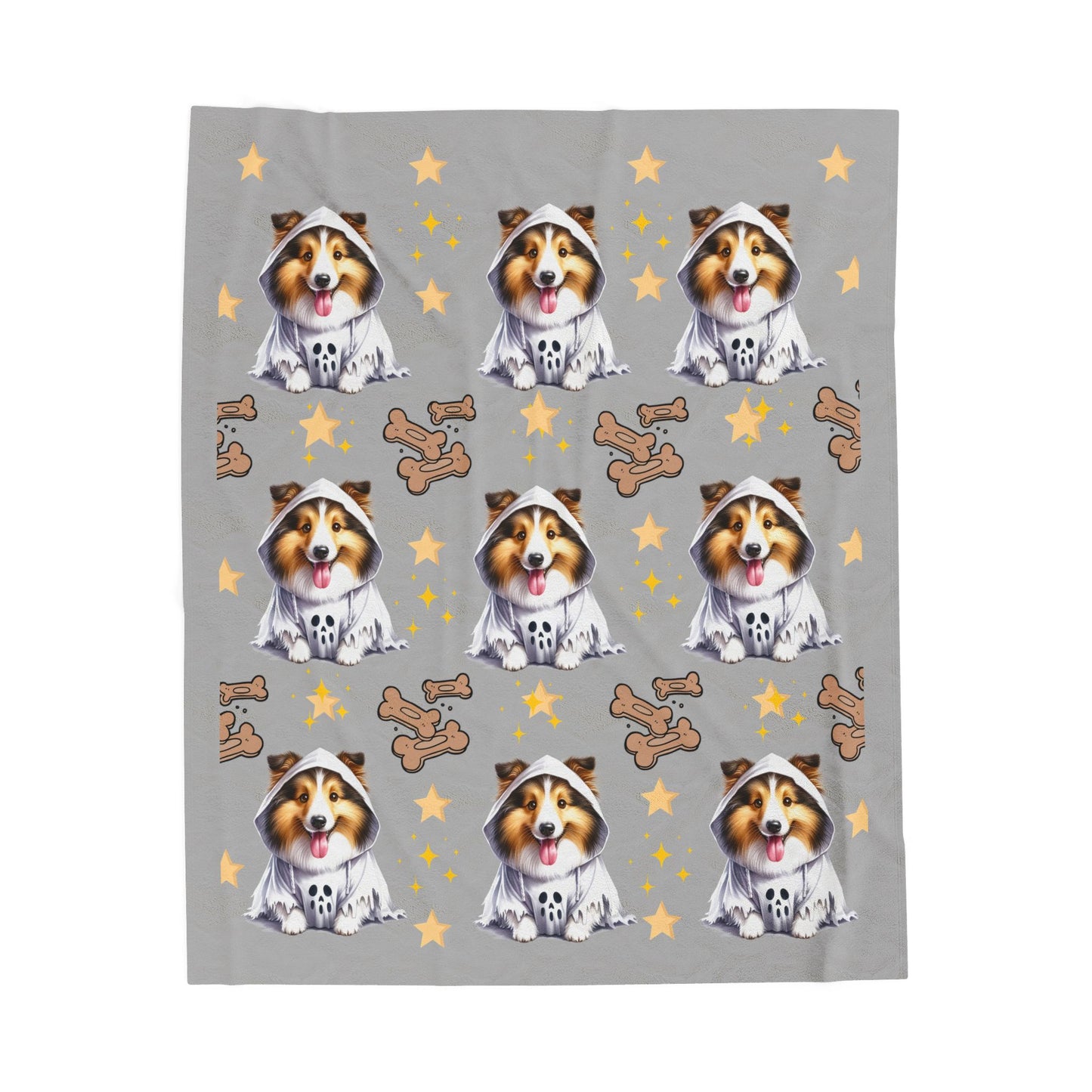 Cozy Dog-Themed Velveteen Plush Blanket | Perfect for Pet Lovers, Home Decor, Gifts, Snuggling, Holidays
