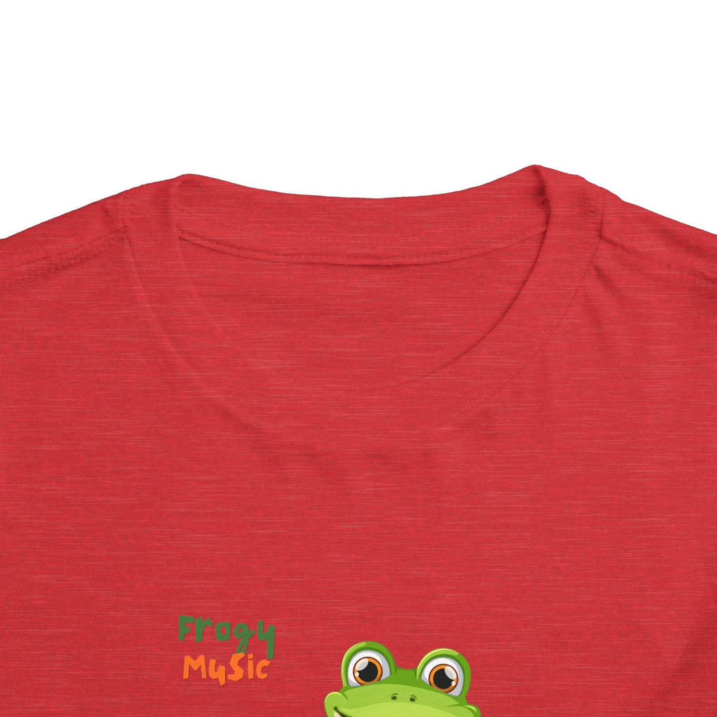 Musical Frog Toddler Tee, Cute Gift for Kids, Fun Summer Wear, Birthday Present, Playful Tee for Little Ones
