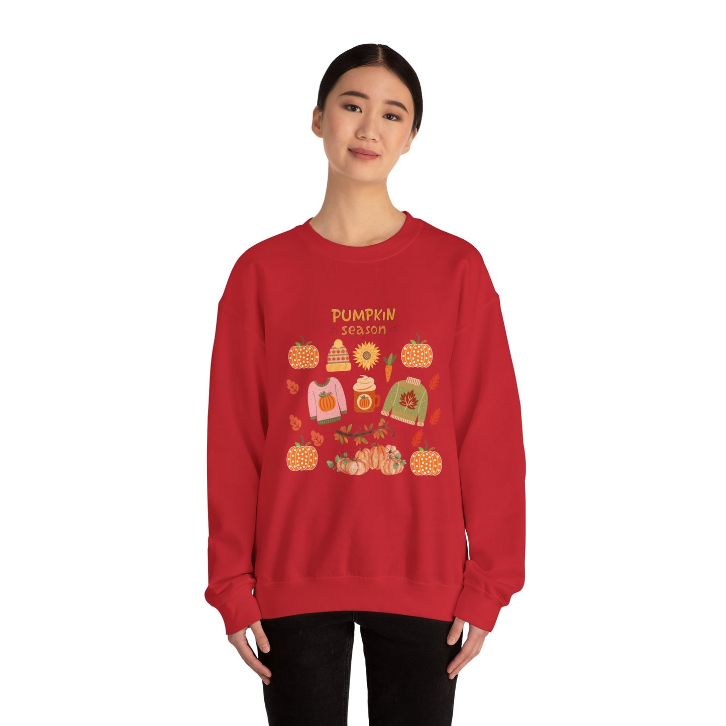 Autumn Vibes Crewneck Sweatshirt, Pumpkin Season Apparel, Cozy Fall Sweater, Unisex Sweatshirt for Thanksgiving, Pumpkin Lover Gift