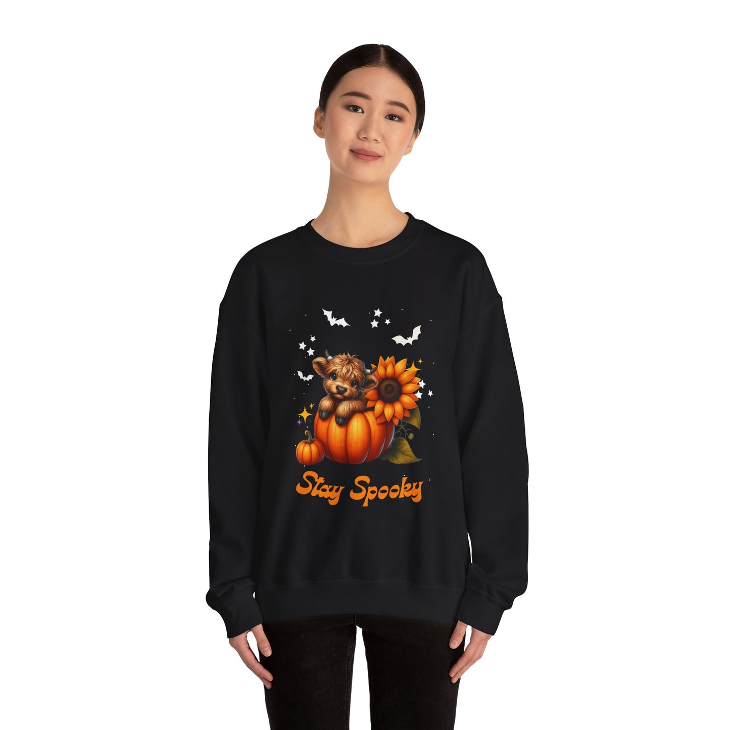 Stay Spooky Crewneck Sweatshirt, Halloween Apparel, Cozy Unisex Sweatshirt, Fall Fashion, Seasonal Gift, Casual Style