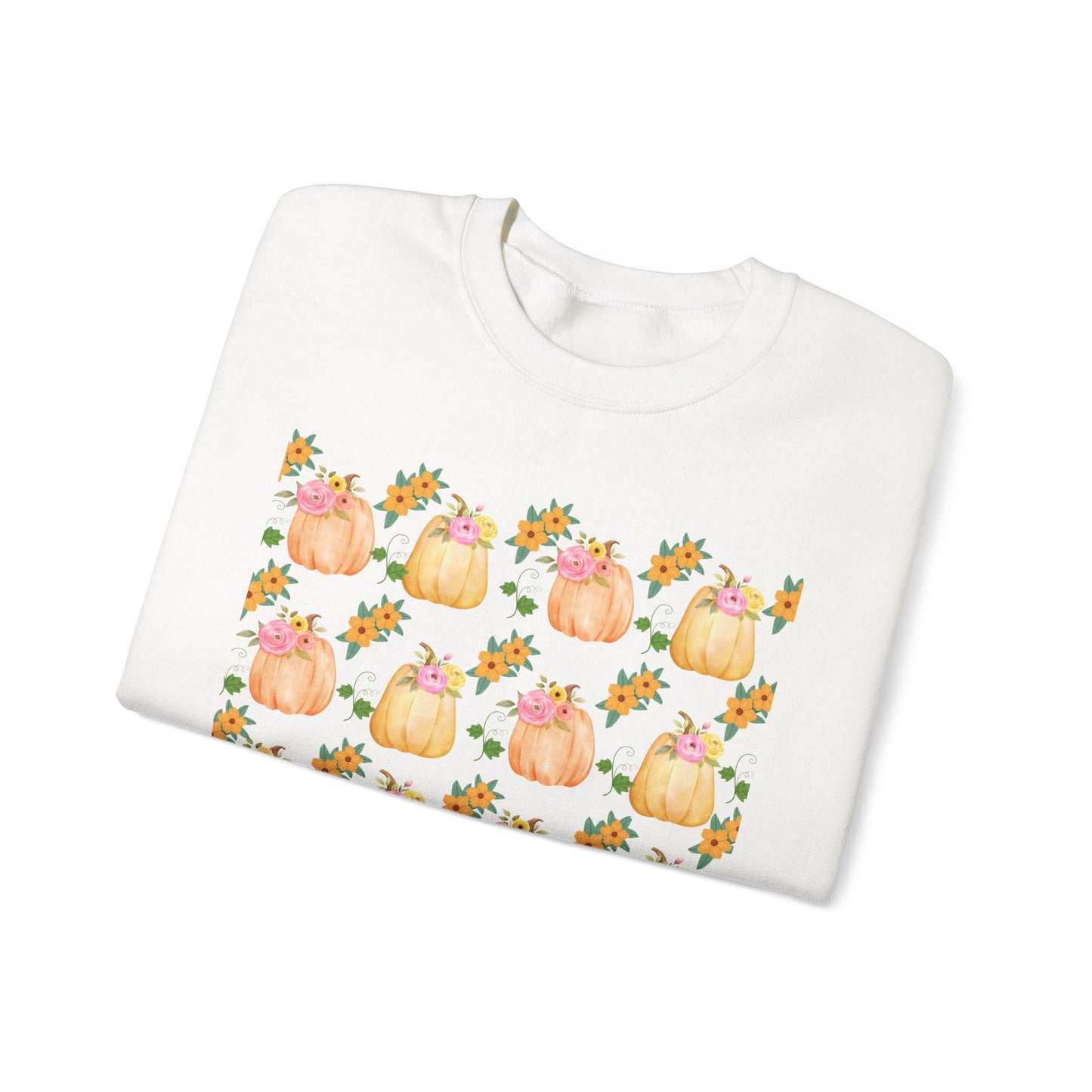 Fall-Inspired Pumpkin Crewneck Sweatshirt, Cozy Autumn Sweater, Perfect for Halloween, Thanksgiving, Gifts for Her, Pumpkin Love