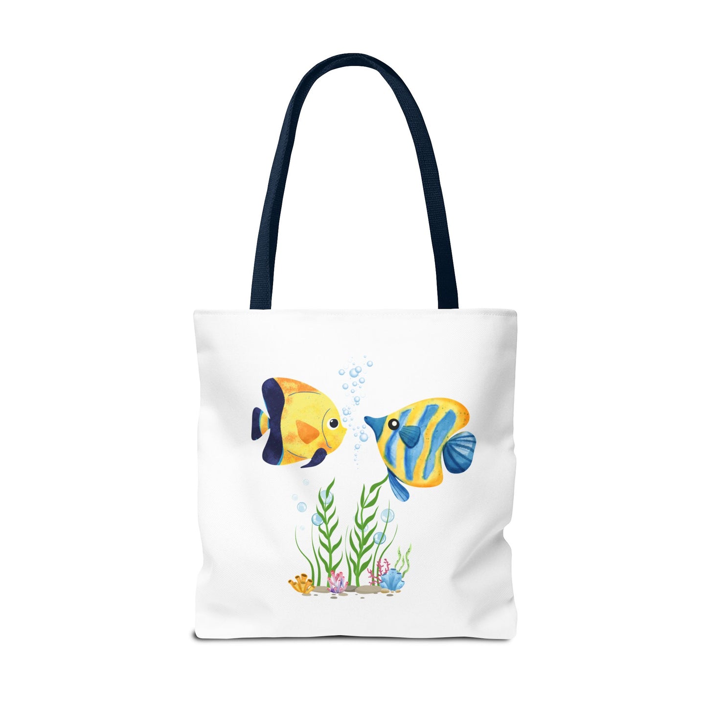 Two fish greet in underwater Tote Bag