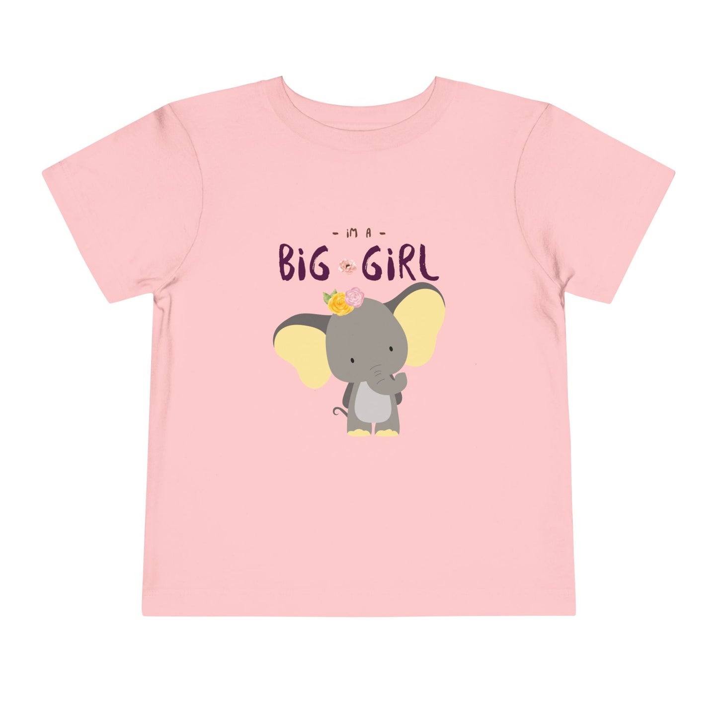 Big Girl Toddler Tee, Cute Elephant Design, Kids Birthday Gift, Toddler Clothing, Nursery Outfit, Playtime T-Shirt