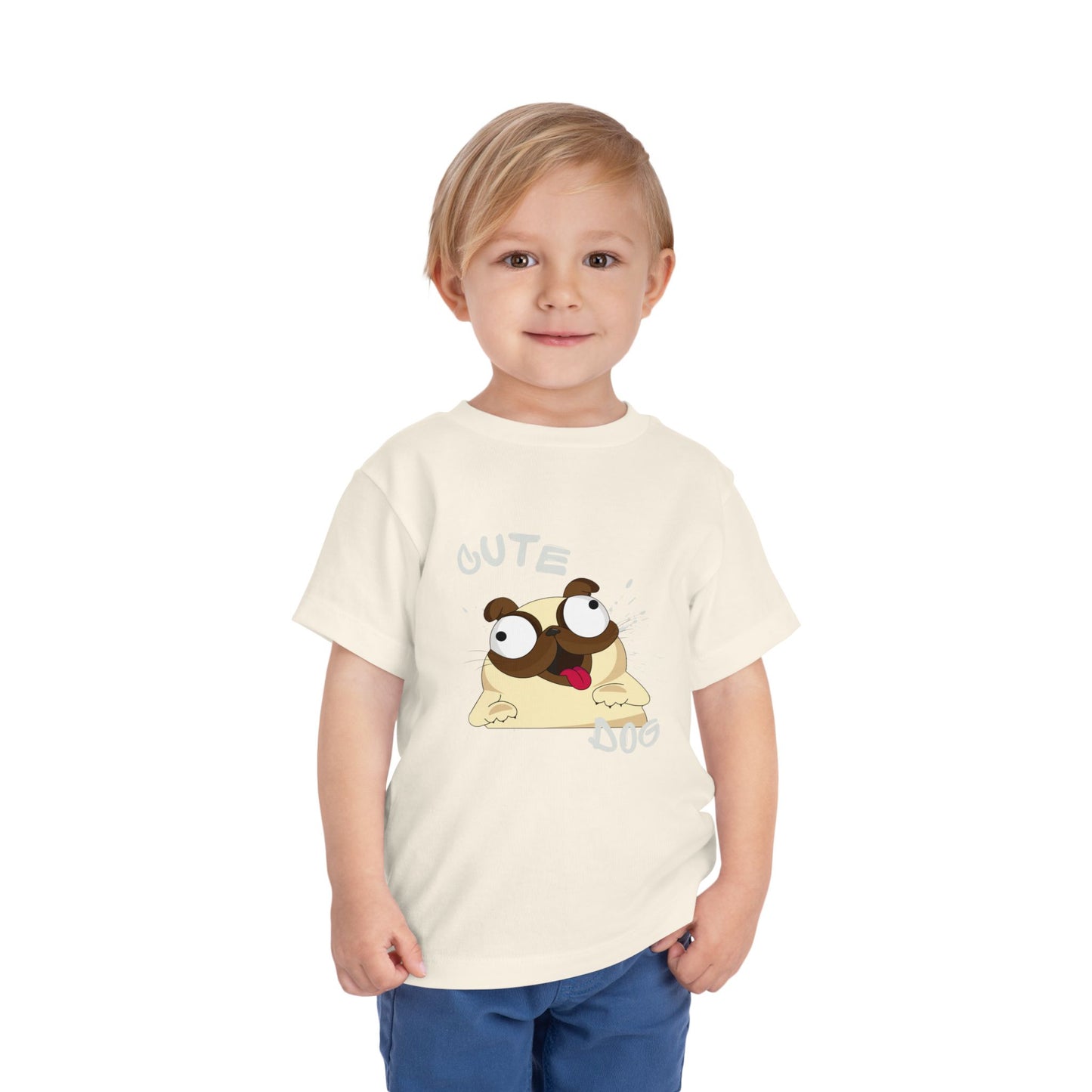 Cute Pug Toddler Tee, Adorable Animal Shirt, Kids Summer Outfit, Birthday Gift, Cute Dog T-Shirt, Playful Graphic Tee