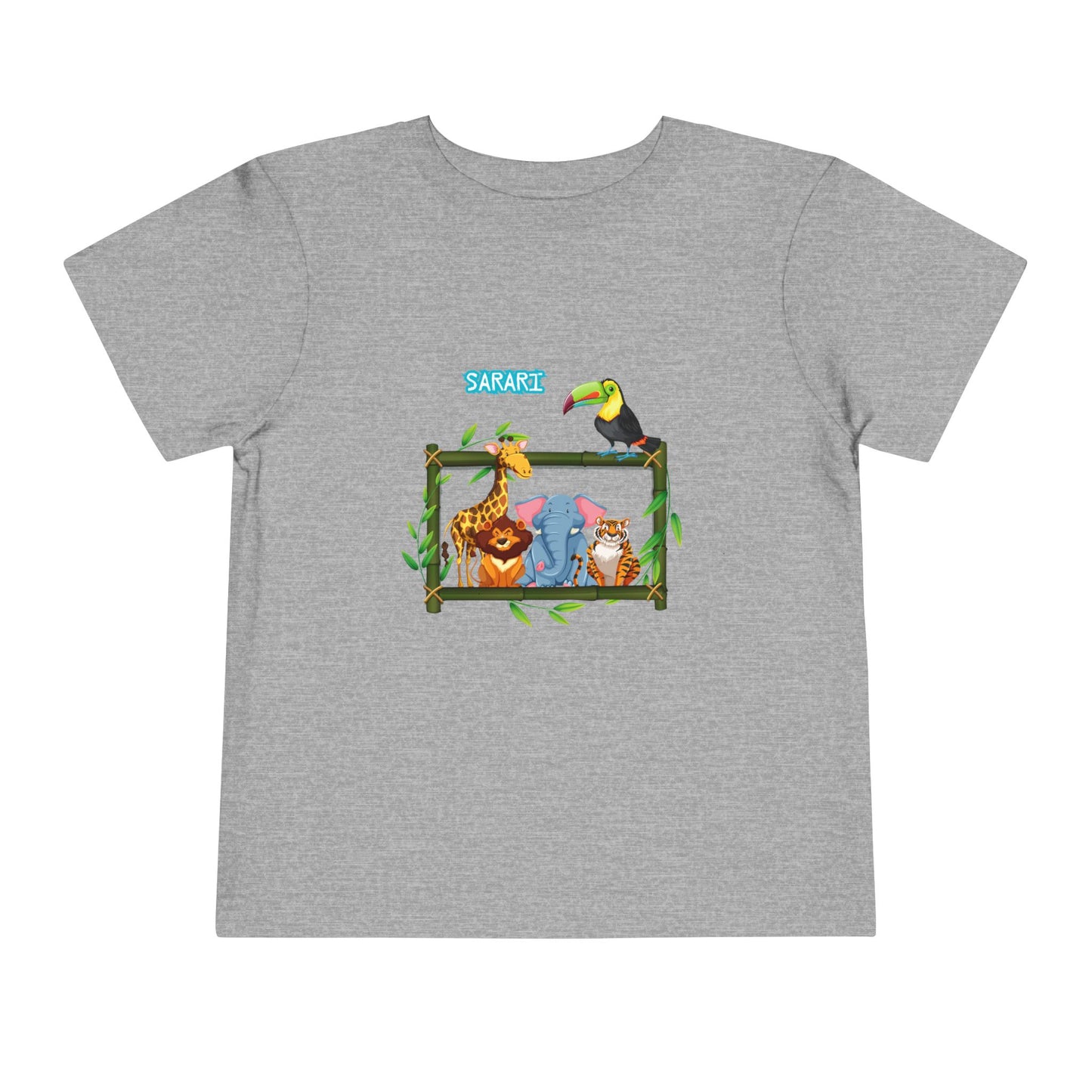Safari Animal Toddler T-Shirt, Cute Animal Tee, Kids Safari Shirt, Birthday Gift for Kids, Summer Outfit, Playtime Apparel