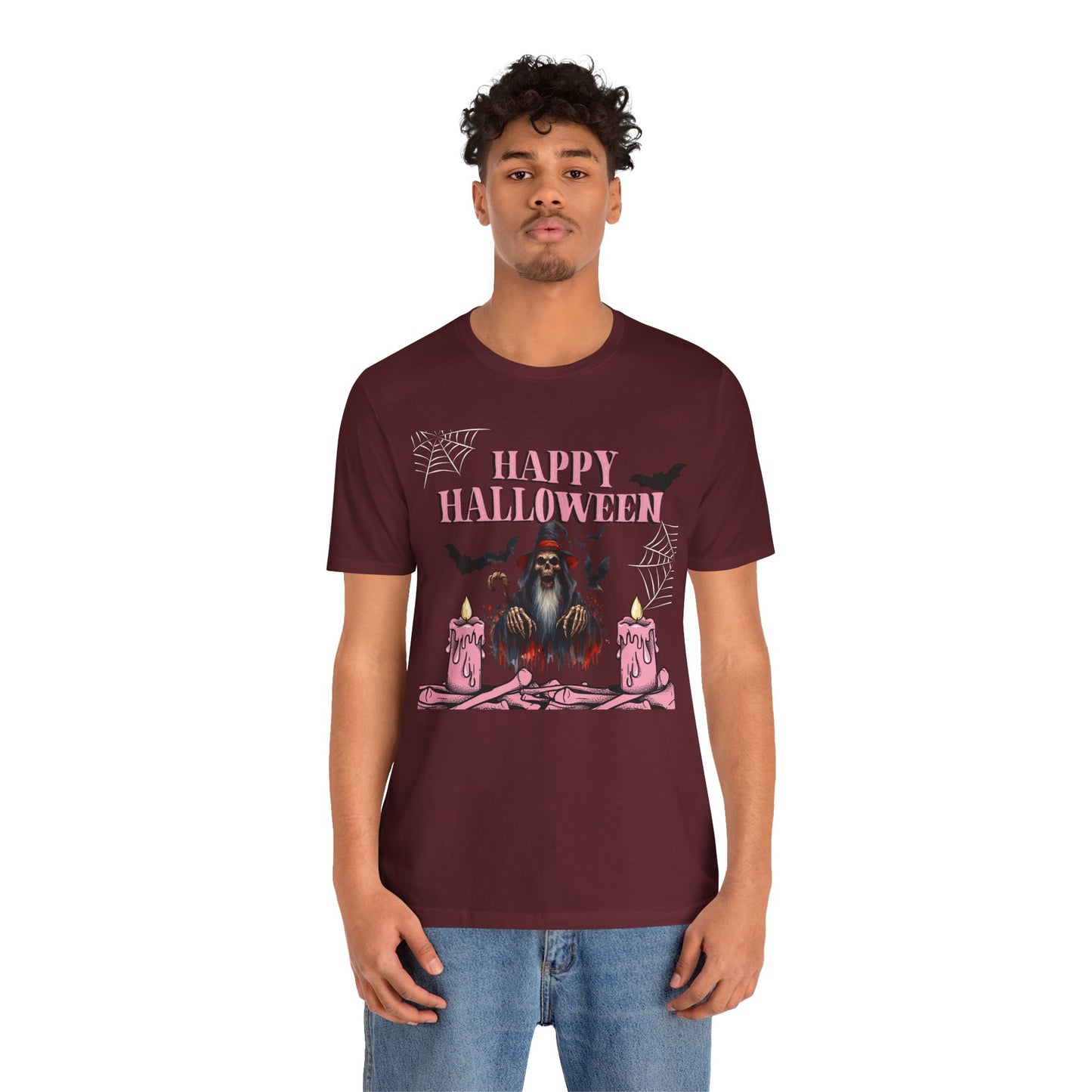 Happy Halloween Unisex T-Shirt | Spooky Seasonal Tee, Halloween Apparel, Ghostly Gifts, Casual Wear, October Celebration Shirt