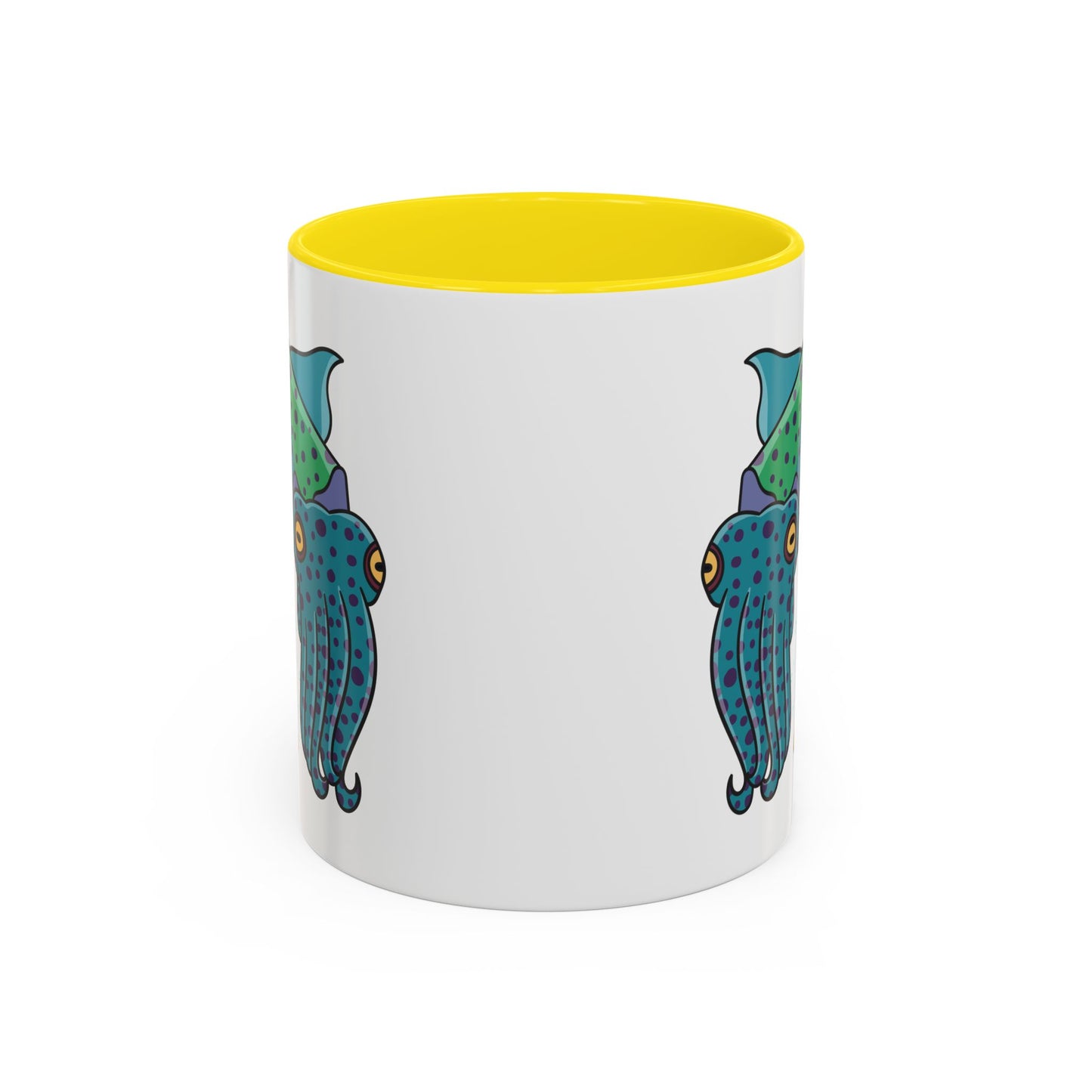 Cute with marine habitat coral and bubbles Coffee Mug