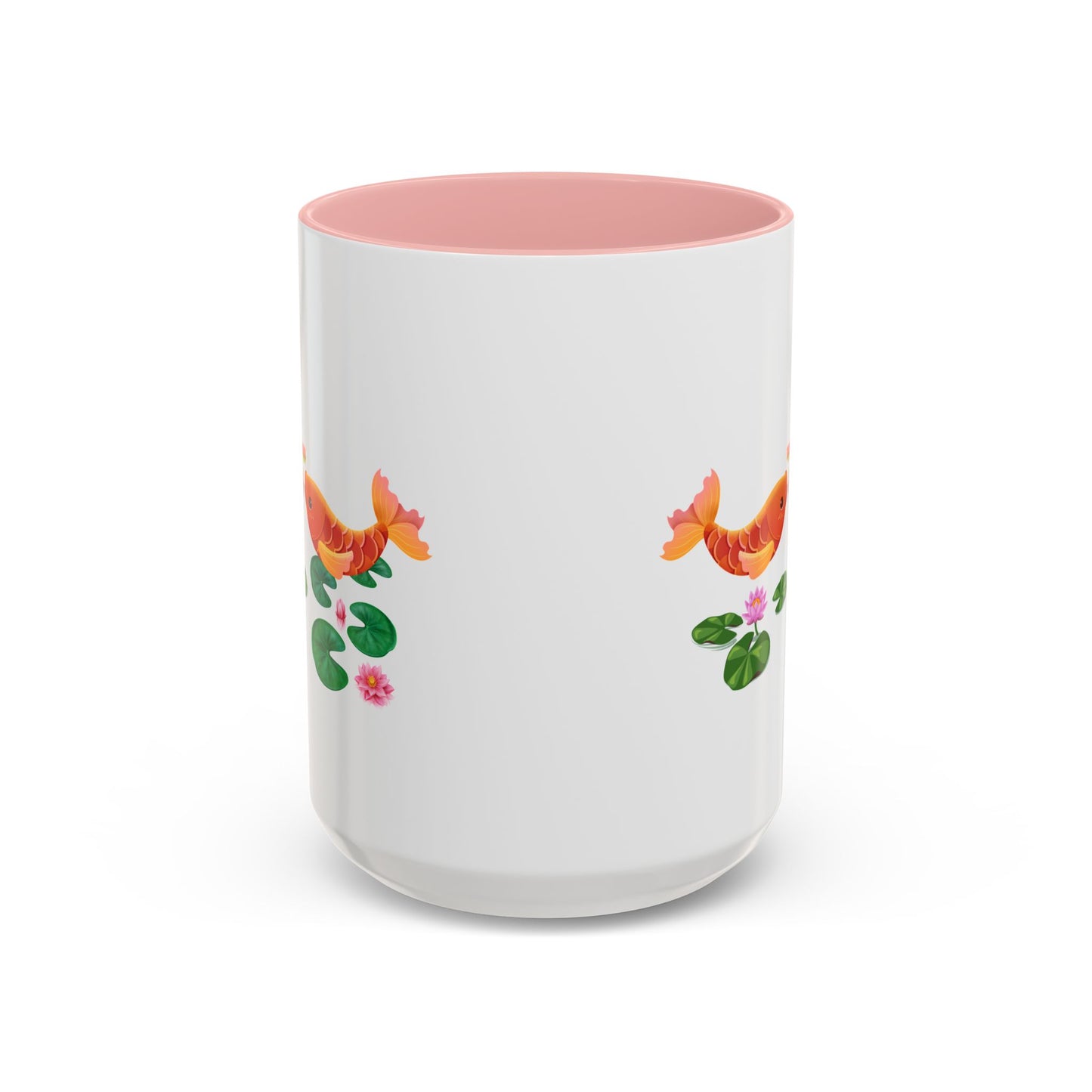 Golden koi fish with lotus flowers Coffee Mug