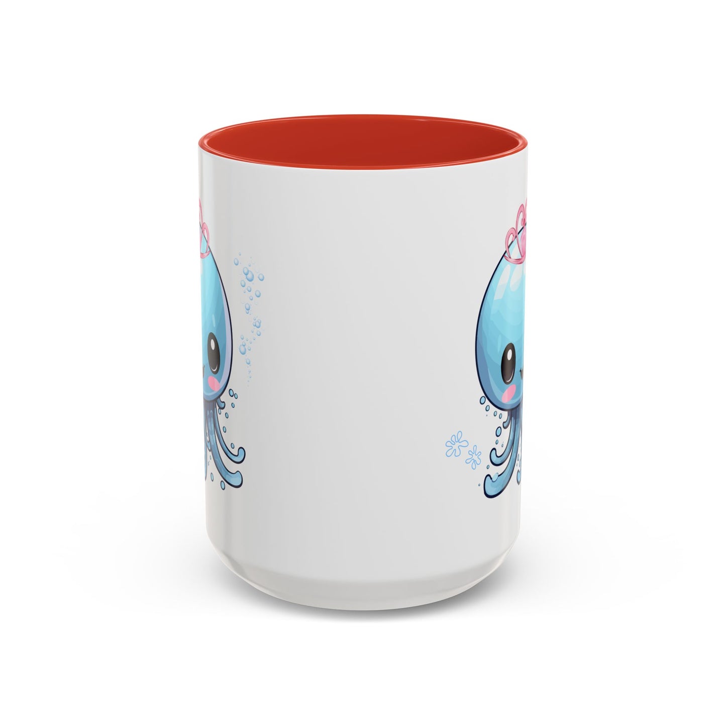 Blue jellyfish with a pink tiara Coffee Mug