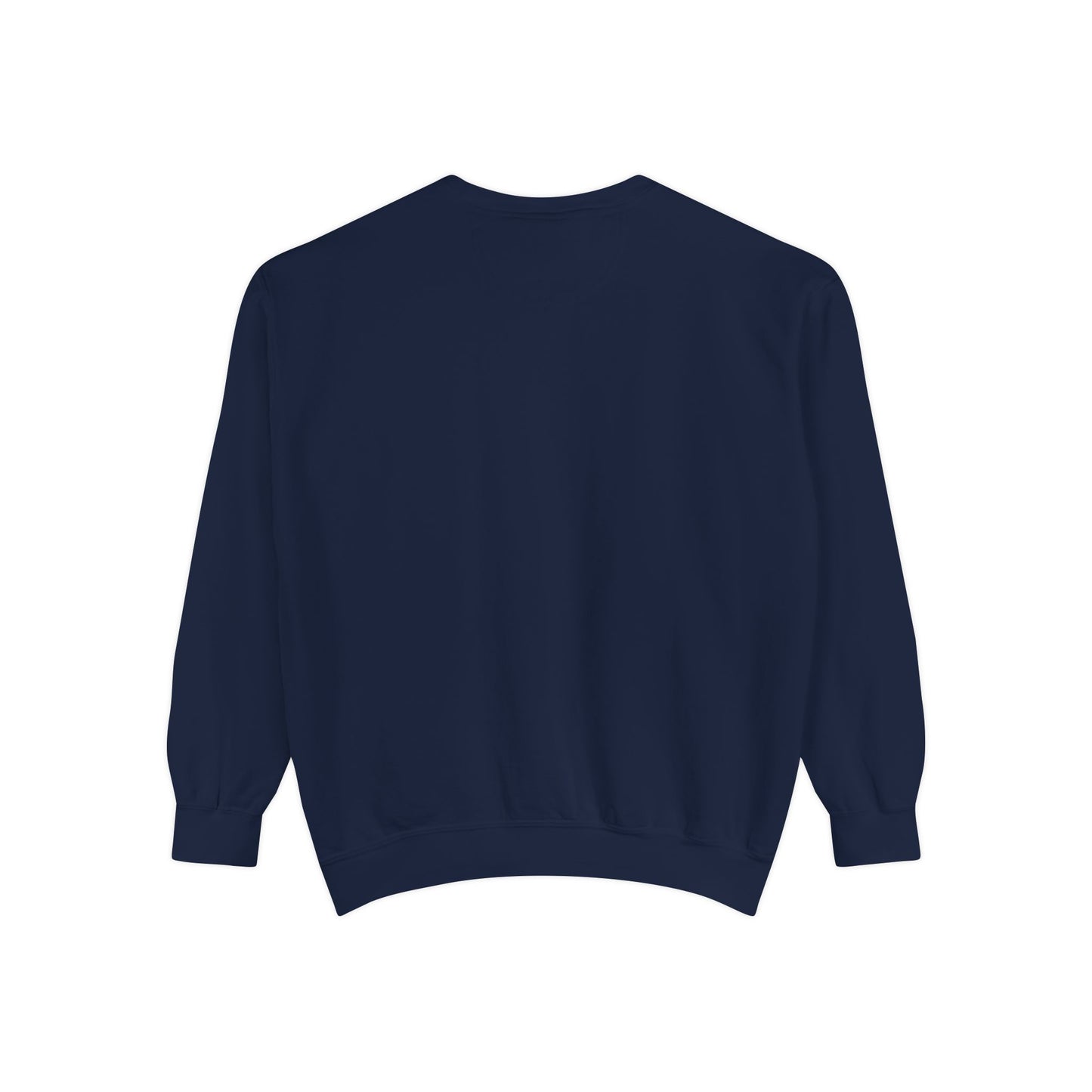 Blue shrimp with dark blue claws and bubbles Unisex Garment-Dyed Sweatshirt