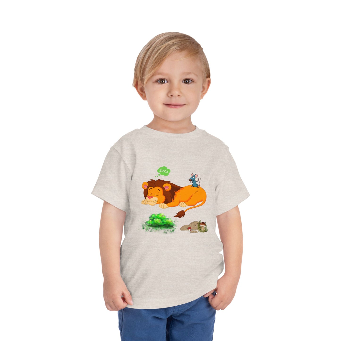 Lion Dreaming Toddler Tee, Cute Kids Shirt, Animal Lover Gift, Playful Toddler Apparel, Birthday Gift, Fun Kids Clothing