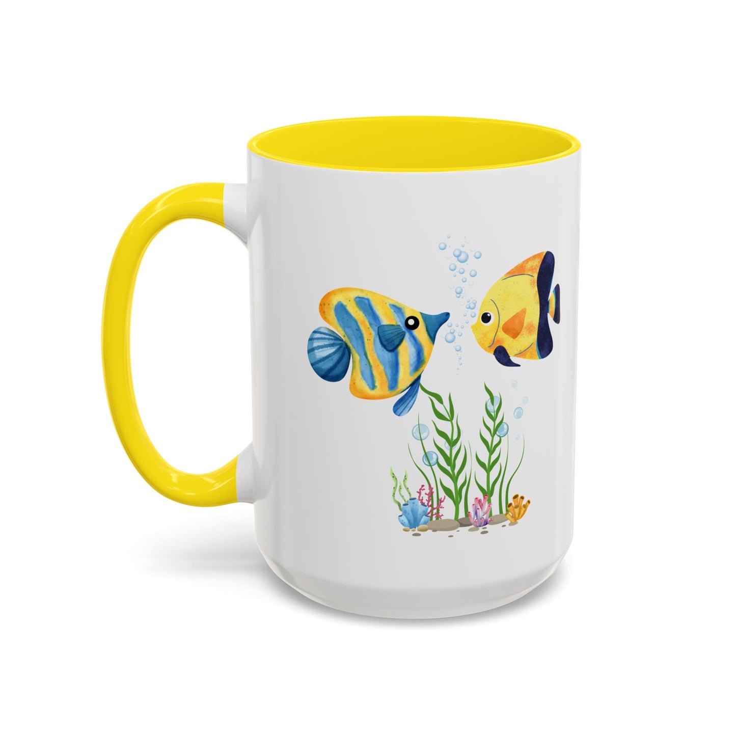 Two fish greet in underwater Coffee Mug