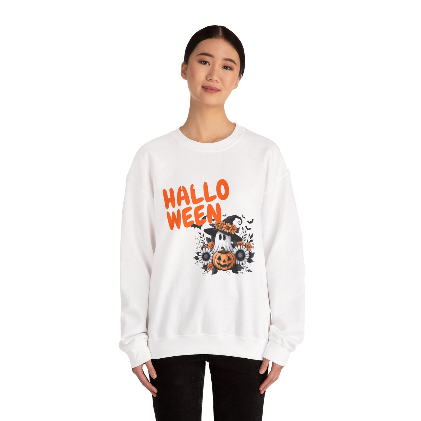 Halloween Unisex Crewneck Sweatshirt, Cozy Fall Apparel, Halloween Costume, Cute Ghost Sweatshirt, Unisex Halloween Gift