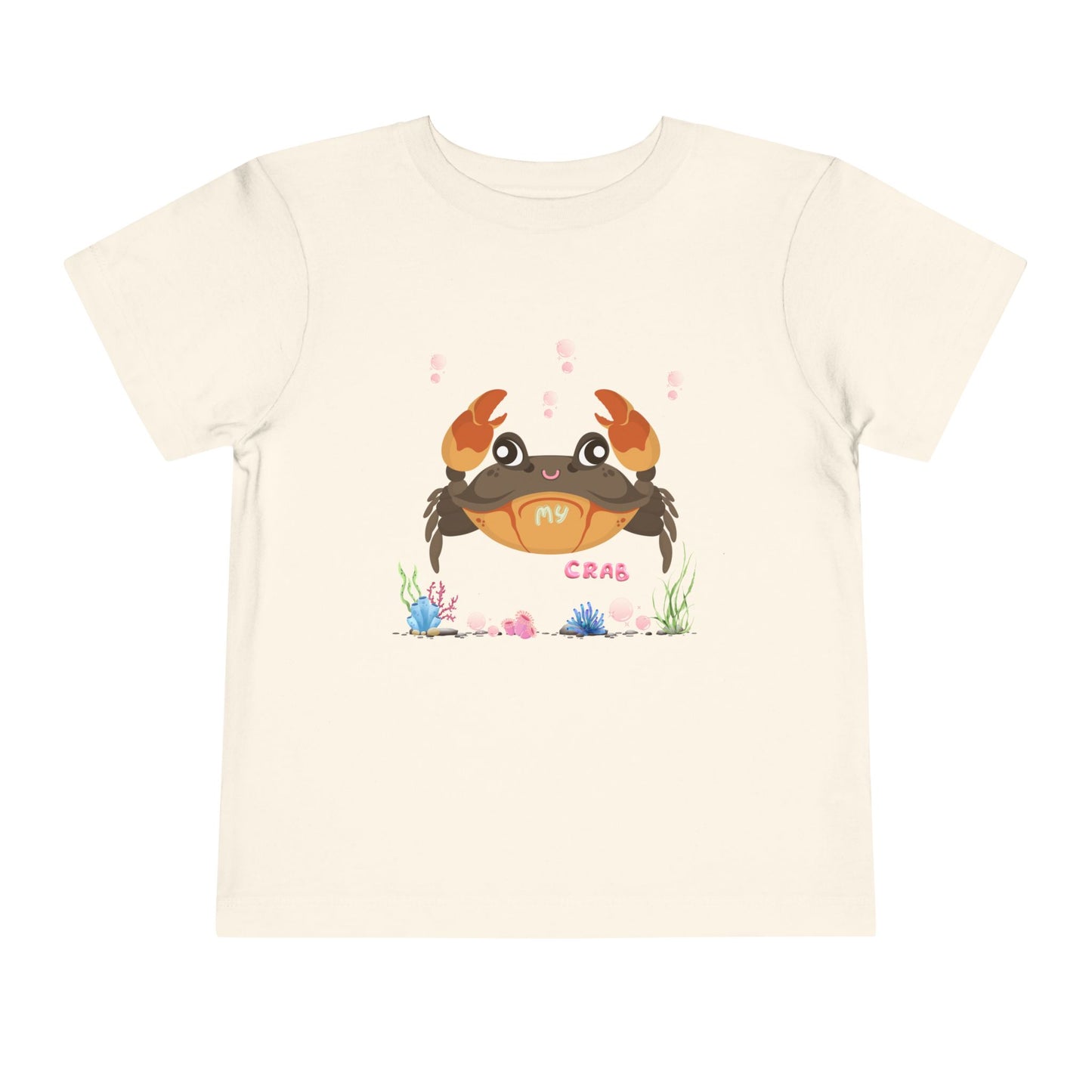 Cute Crab Toddler Tee, Beach Outfit, Summer Fun Shirt, Kids Gift, Children's Clothing, Playful Summer Vibes, Ocean Theme
