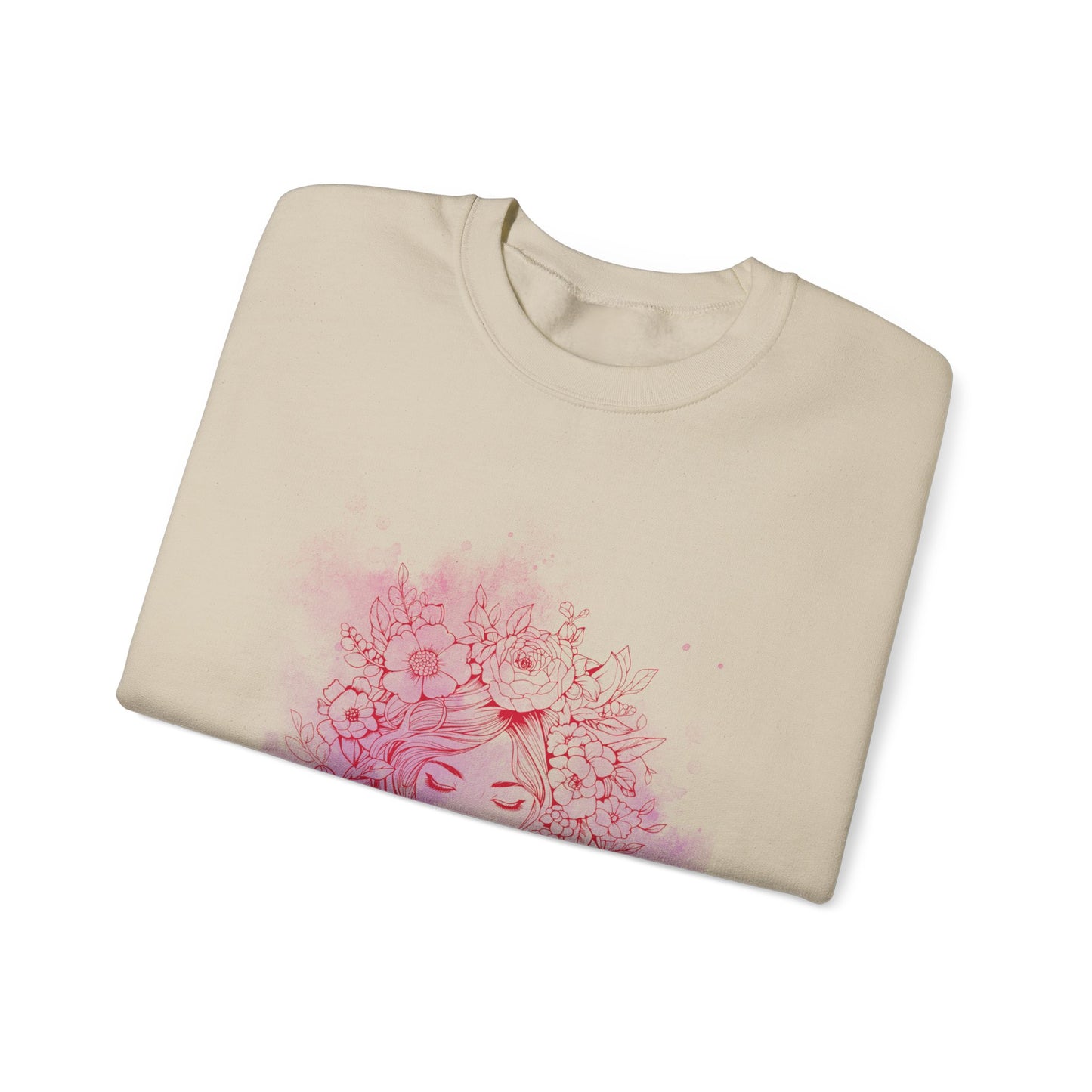 Floral Dreamer Crewneck Sweatshirt | Unisex Cozy Top, Stylish Gift, Fall Fashion, Floral Art, Everyday Comfort