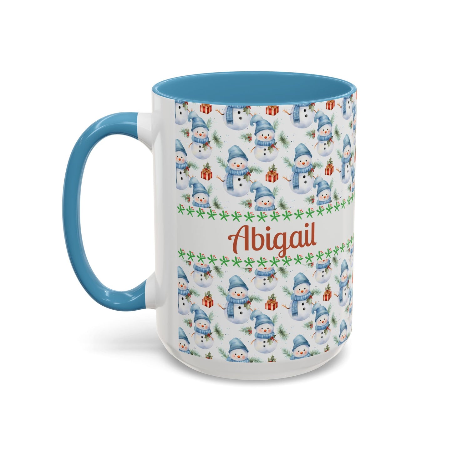 Festive Snowman Coffee Mug, Personalized Holiday Mug, Winter Decor, Gift for Her, Cute Coffee Cup