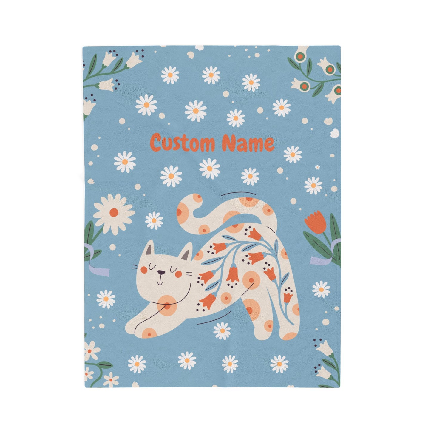 Custom Cat Plush Blanket, Cozy Throw for Pet Lovers, Gift for Animal Lovers, Personalized Home Decor, Warm Snuggle Blanket