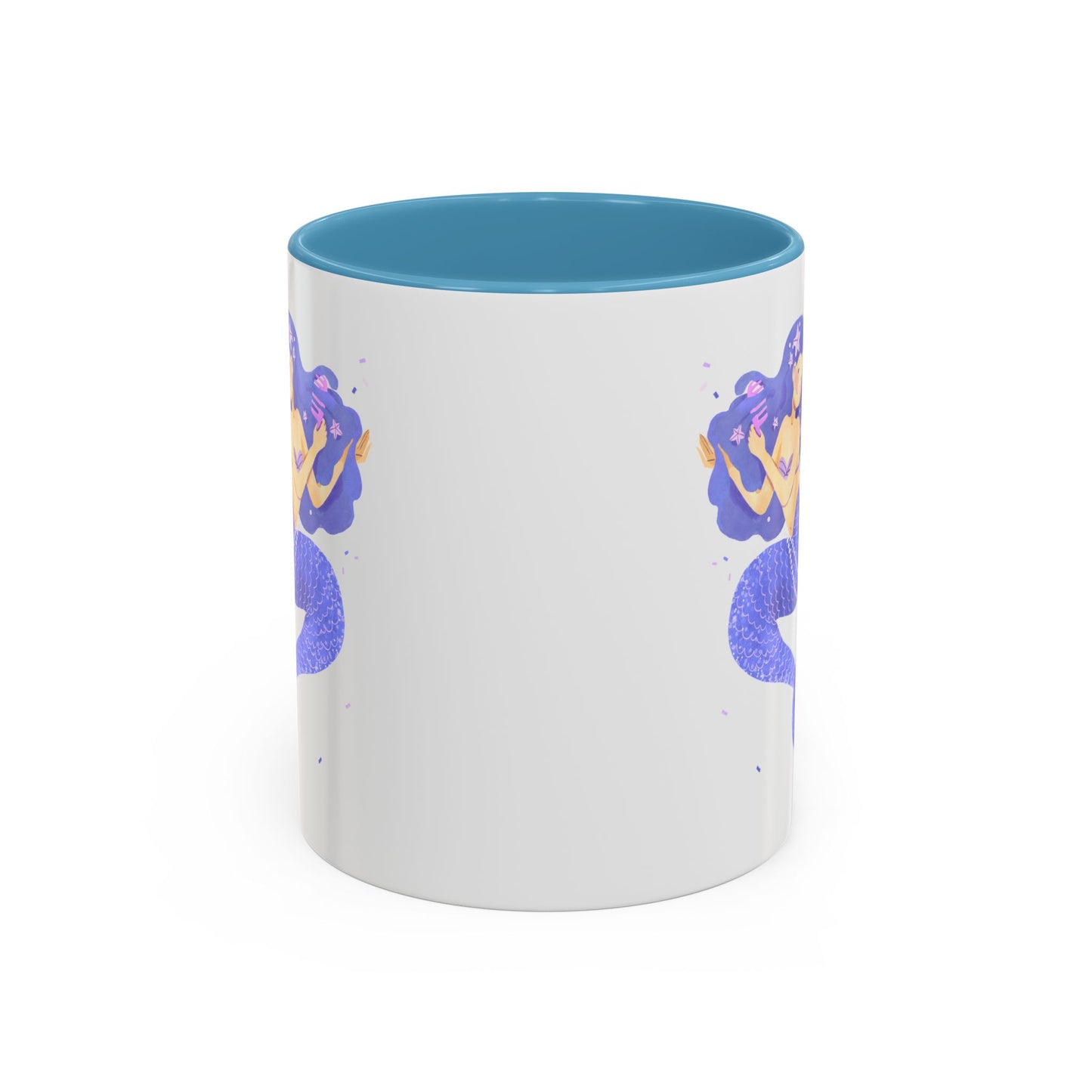 The mermaid and her school fish Coffee Mug