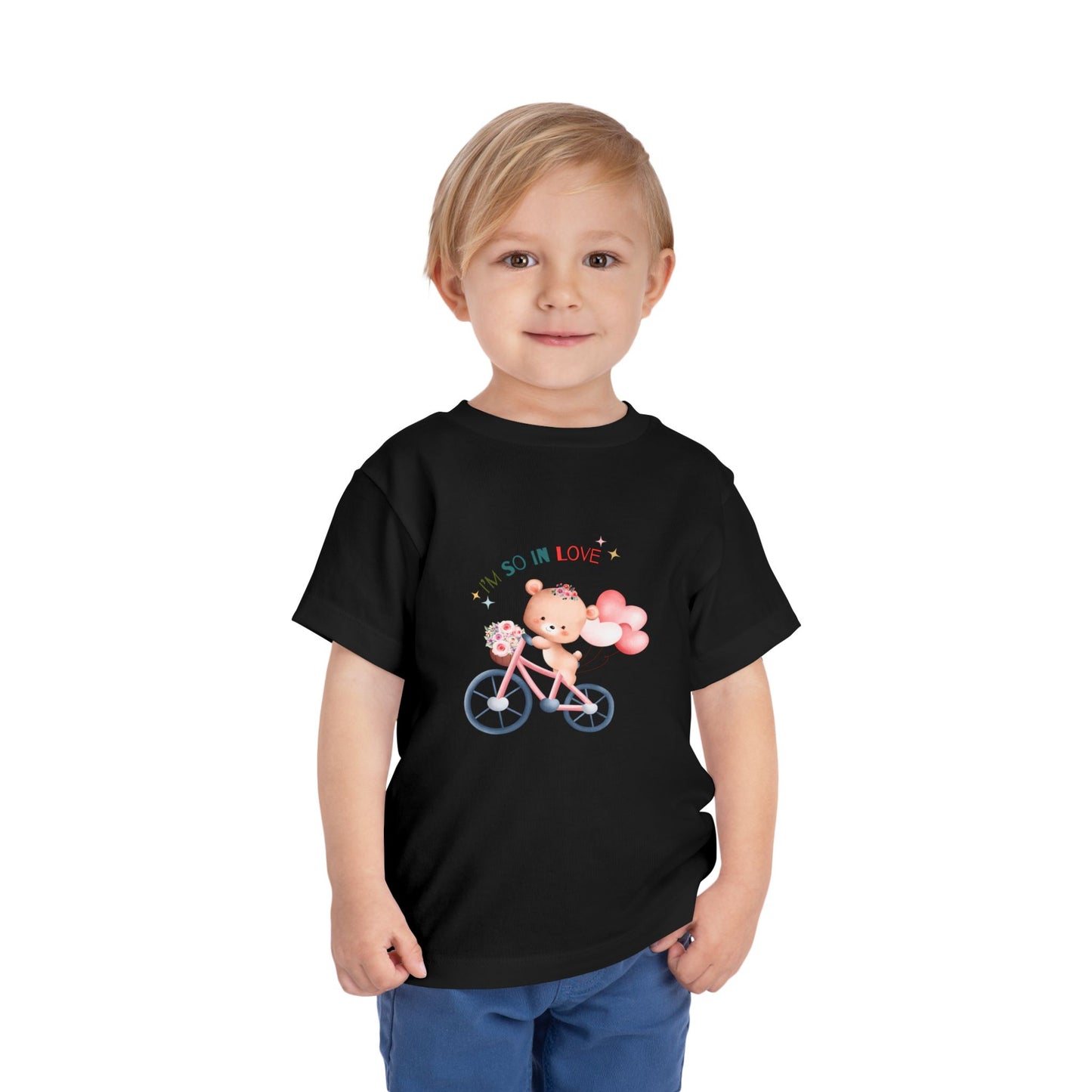 Cute Toddler Tee with Bear Design - Perfect for Playdates, Birthdays, Valentine's Day, Gifts, Toddler Clothing