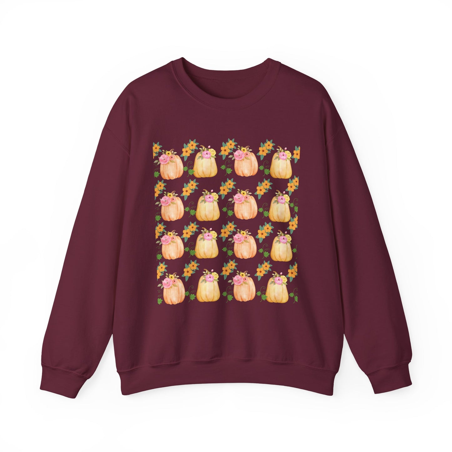 Fall-Inspired Pumpkin Crewneck Sweatshirt, Cozy Autumn Sweater, Perfect for Halloween, Thanksgiving, Gifts for Her, Pumpkin Love
