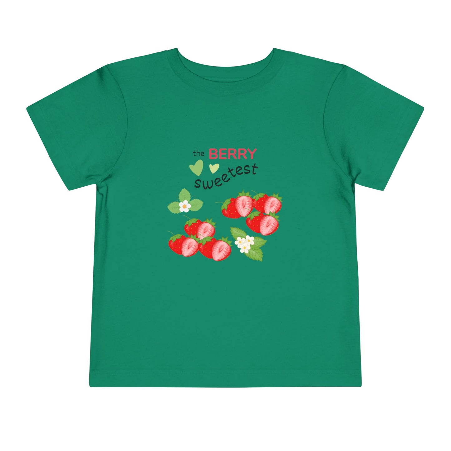 Toddler Berry Sweetest Tee, Cute Kids T-Shirt, Strawberry Design Shirt, Summer Apparel, Birthday Gift, Toddler Clothing