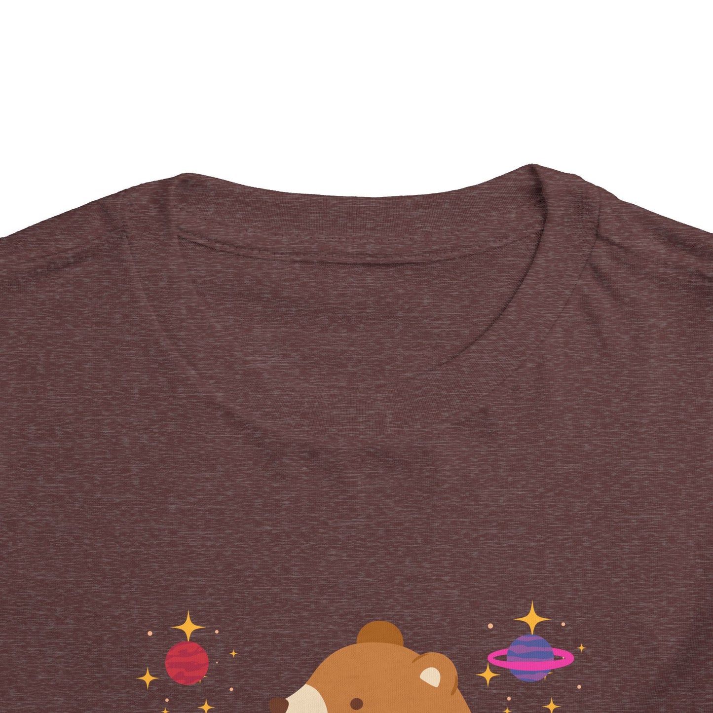 Cosmic Bear Toddler Tee, Cute Kids Shirt, Animal Graphic Tee, Playful Toddler Clothing, Gift for Birthdays, Space-Themed Apparel