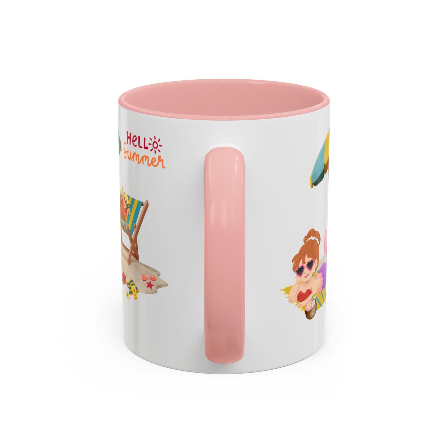 Mermaid lounging on a beach towel Coffee Mug