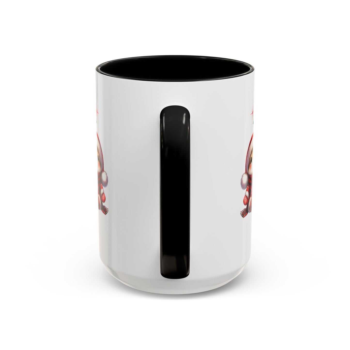 Festive Personalized Coffee Mug, Holiday Gift for Coffee Lovers, Custom Name Mug, Cute Animal Design, Perfect for Christmas