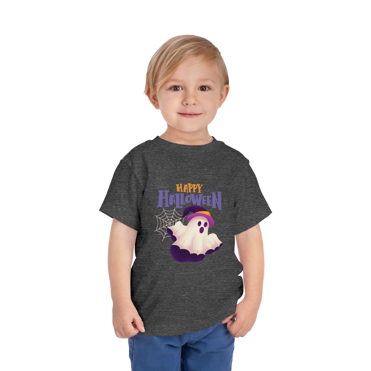 Happy Halloween Toddler Tee, Kid's Ghost T-Shirt, Halloween Costume Shirt, Toddler Halloween Apparel, Cute Halloween Outfit