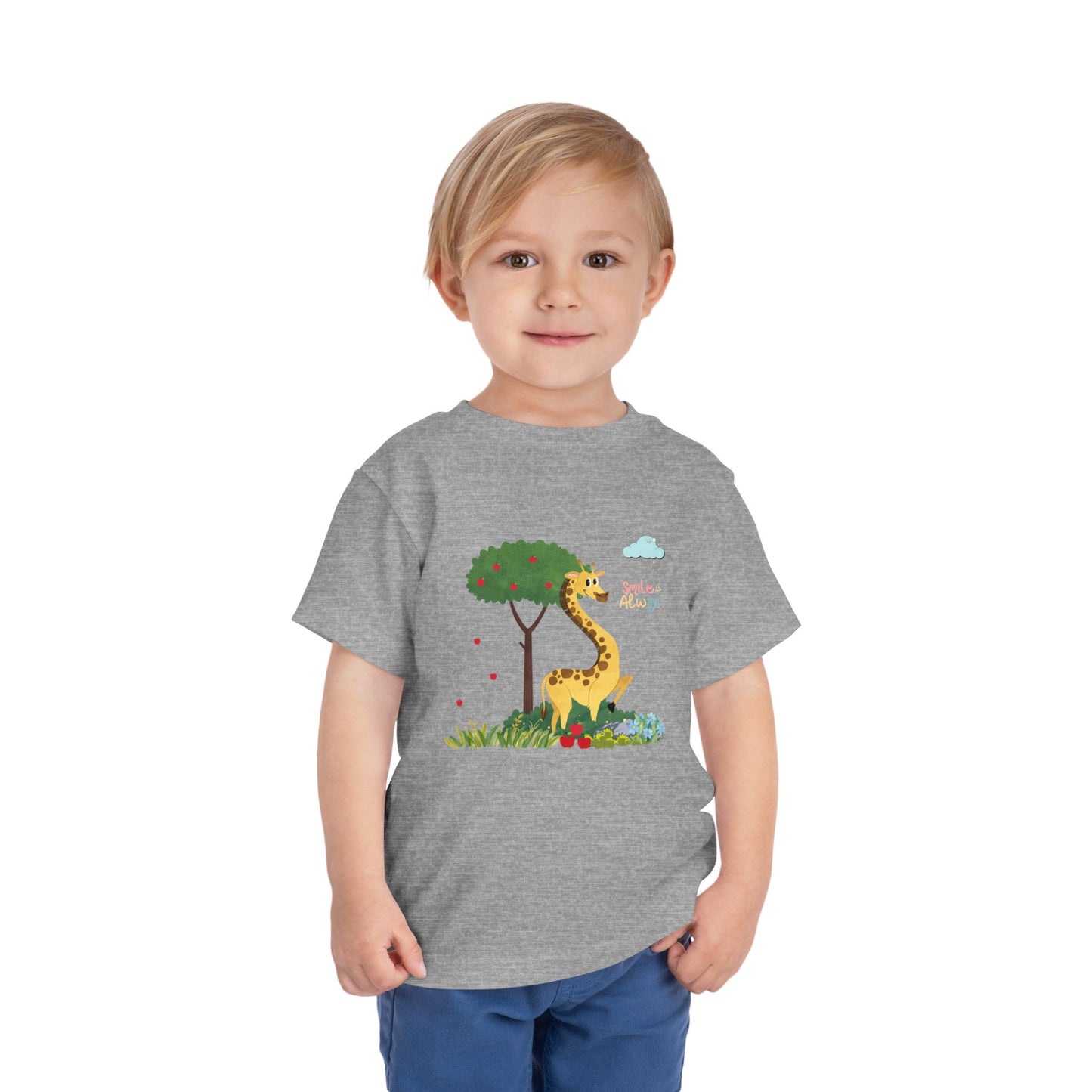 Adorable Toddler Giraffe Tee, Cute Kids Shirt, Playful Summer Top, Toddler Gift, Nature-Themed Children’s Apparel